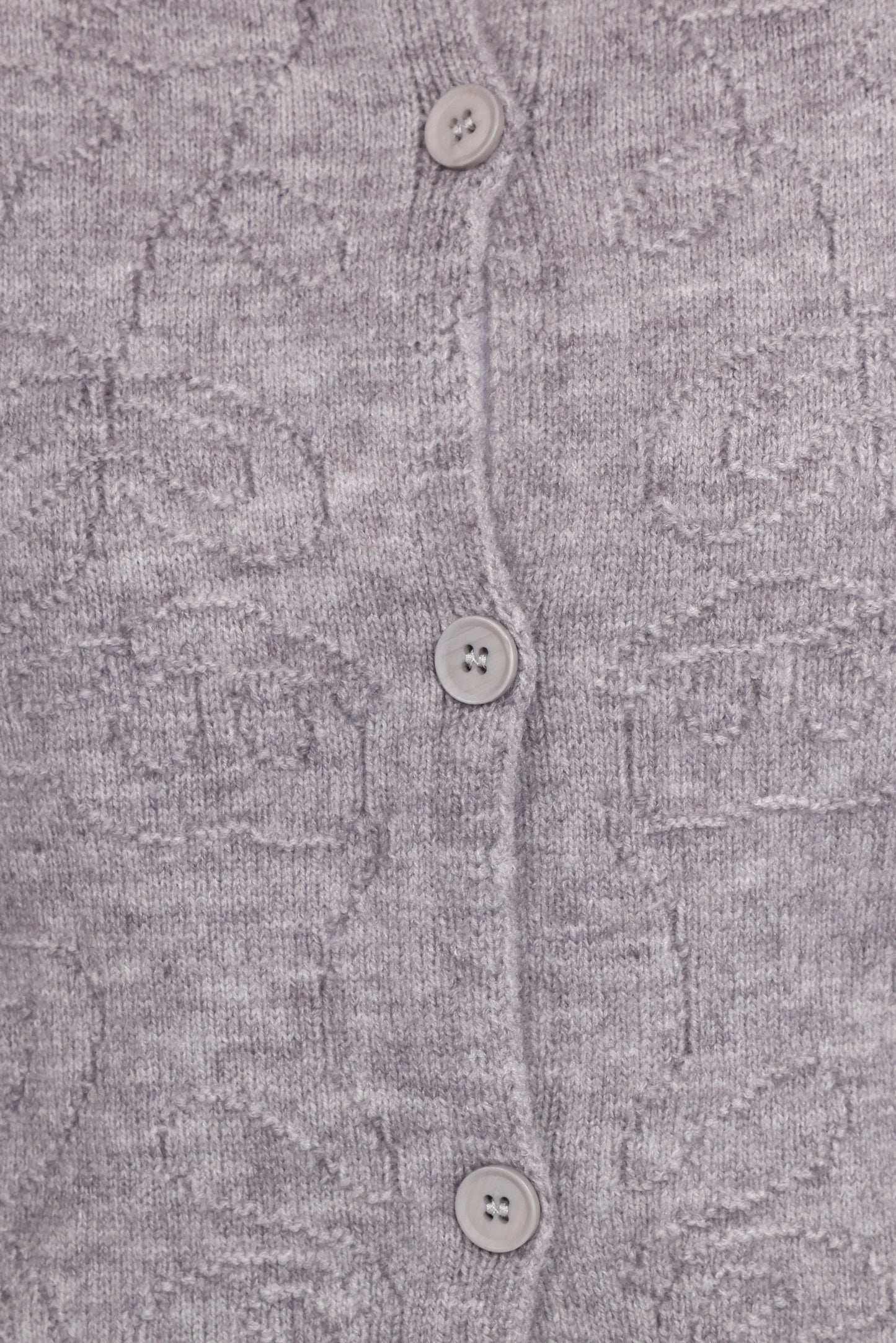 Fauna Tonal Floral Cardigan - Heather Grey