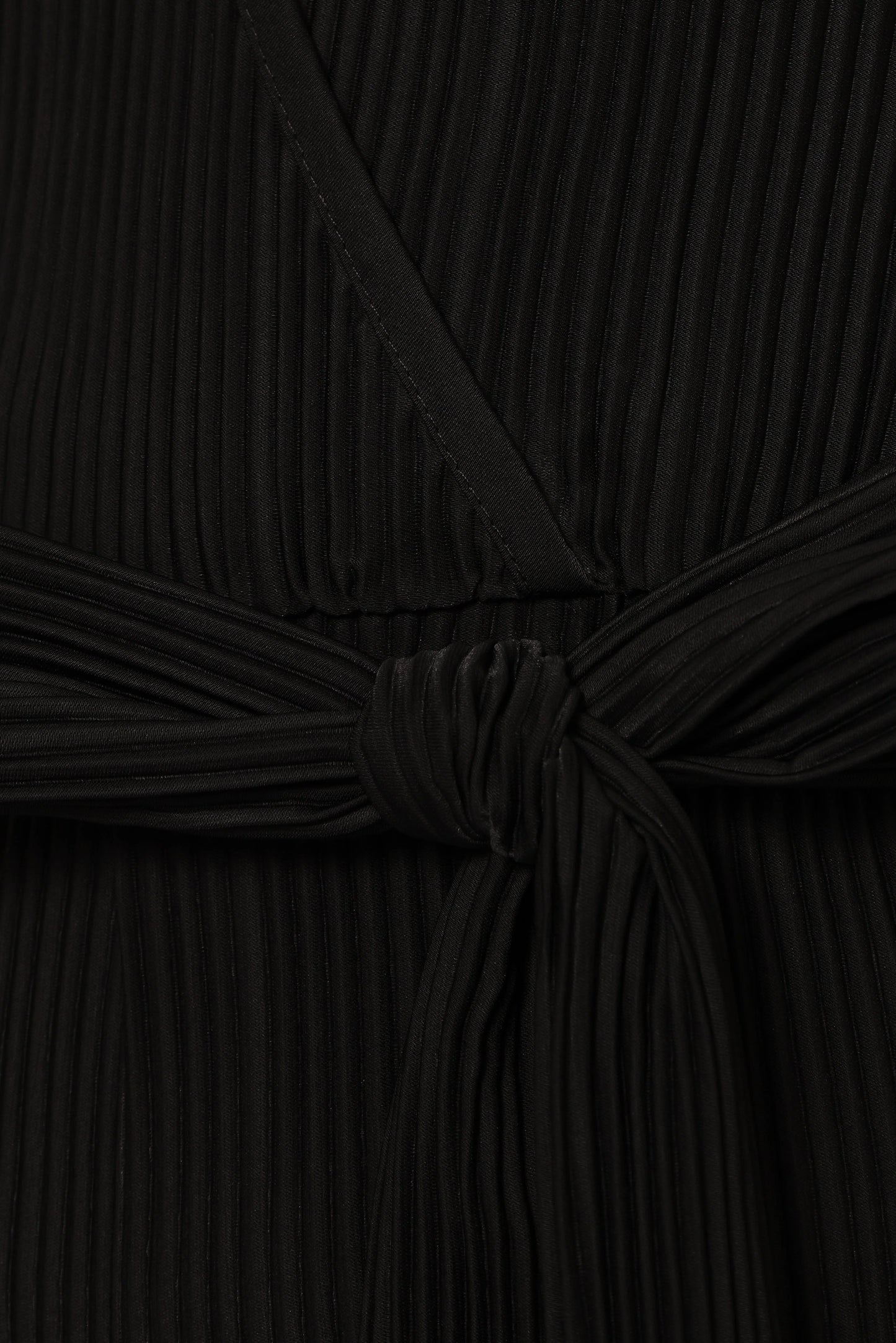 Solange Plisse Jumpsuit - Black