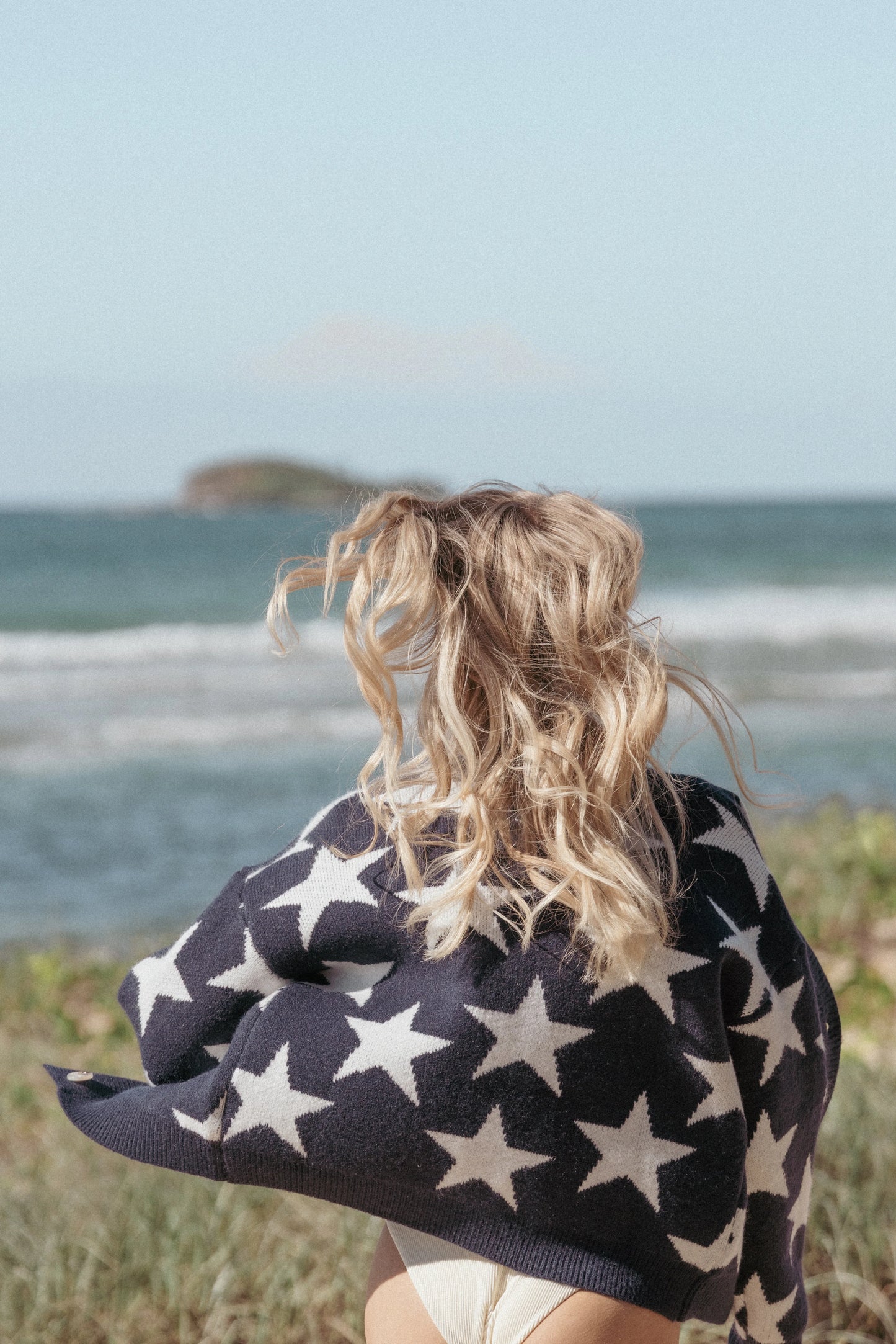 Sailor Star Knit Cardigan - Navy