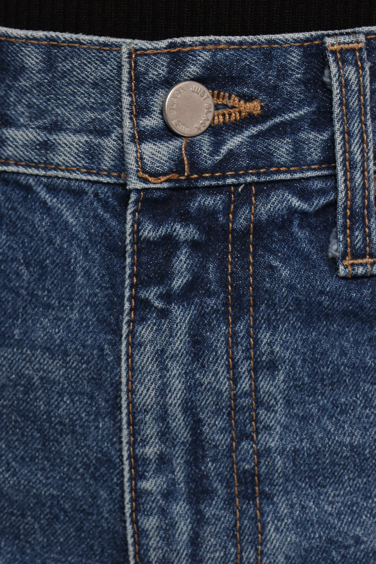 Just Black Relaxed 90s Straight Jean - Dark Denim