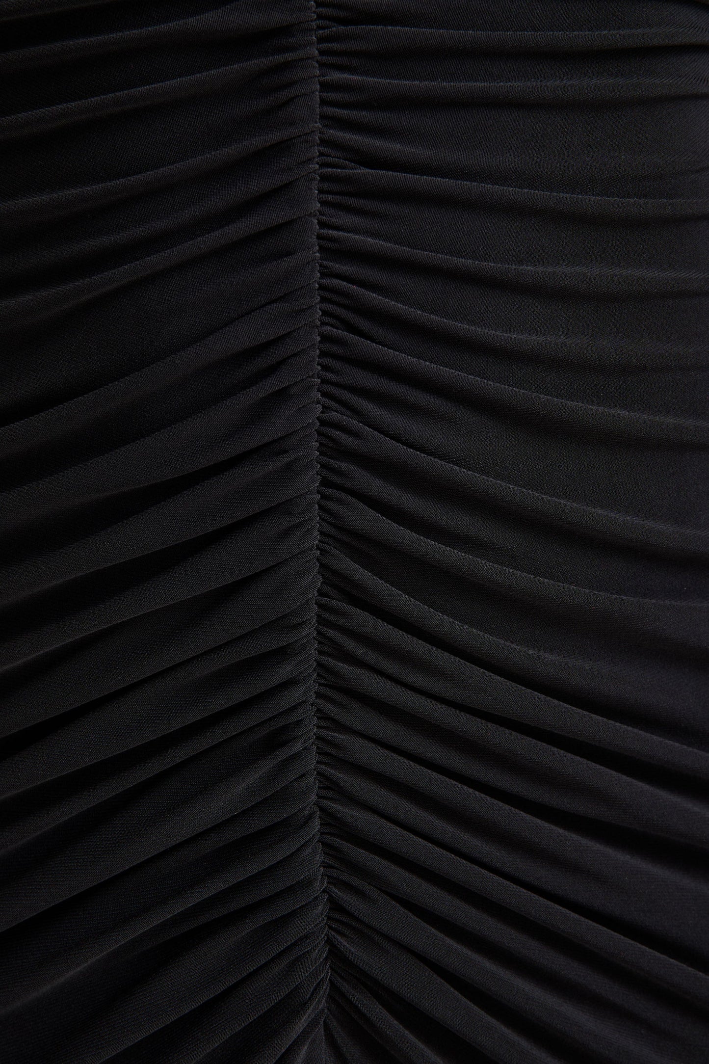 Tami Black Plunge-Neck Long Sleeve Maxi Dress