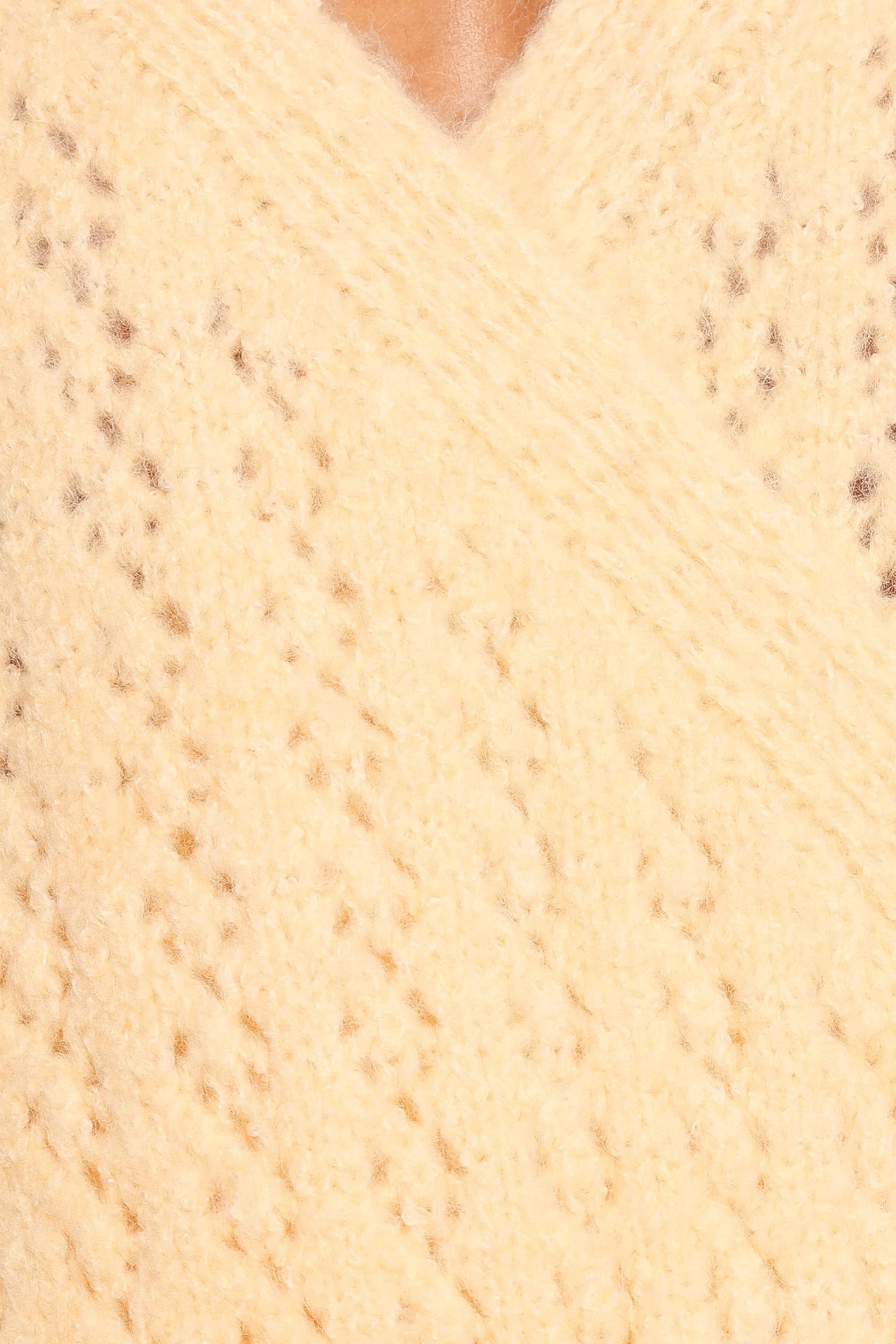 Etta Ballet Wrap Knit Sweater - Butter