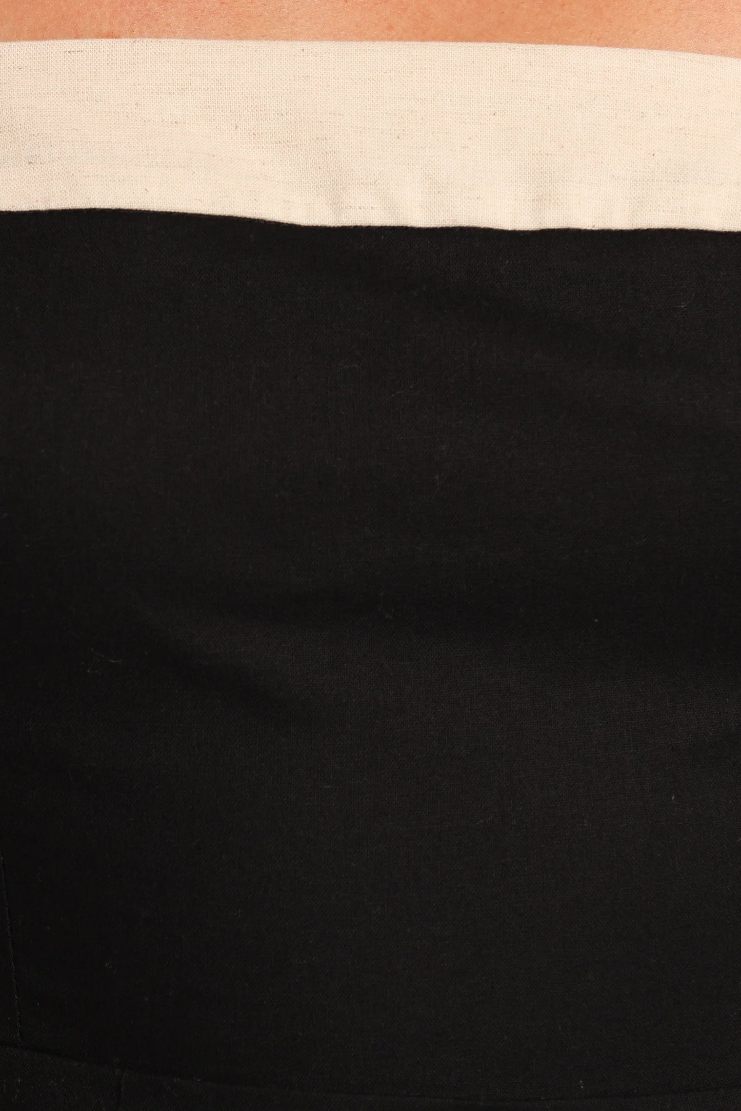 Olinda Mini Dress - Black/Cream