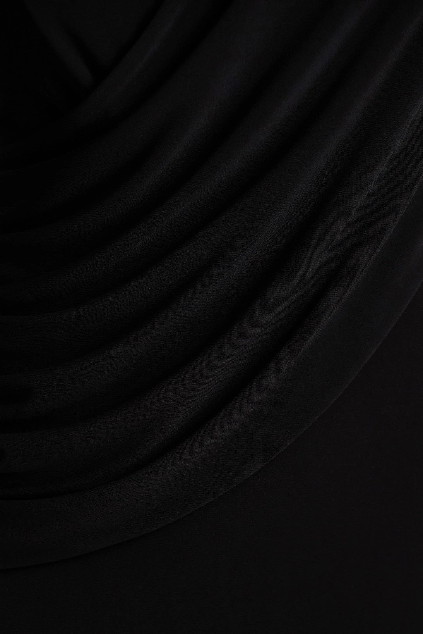 Daphira Black Extreme-Plunge Neck Maxi Dress