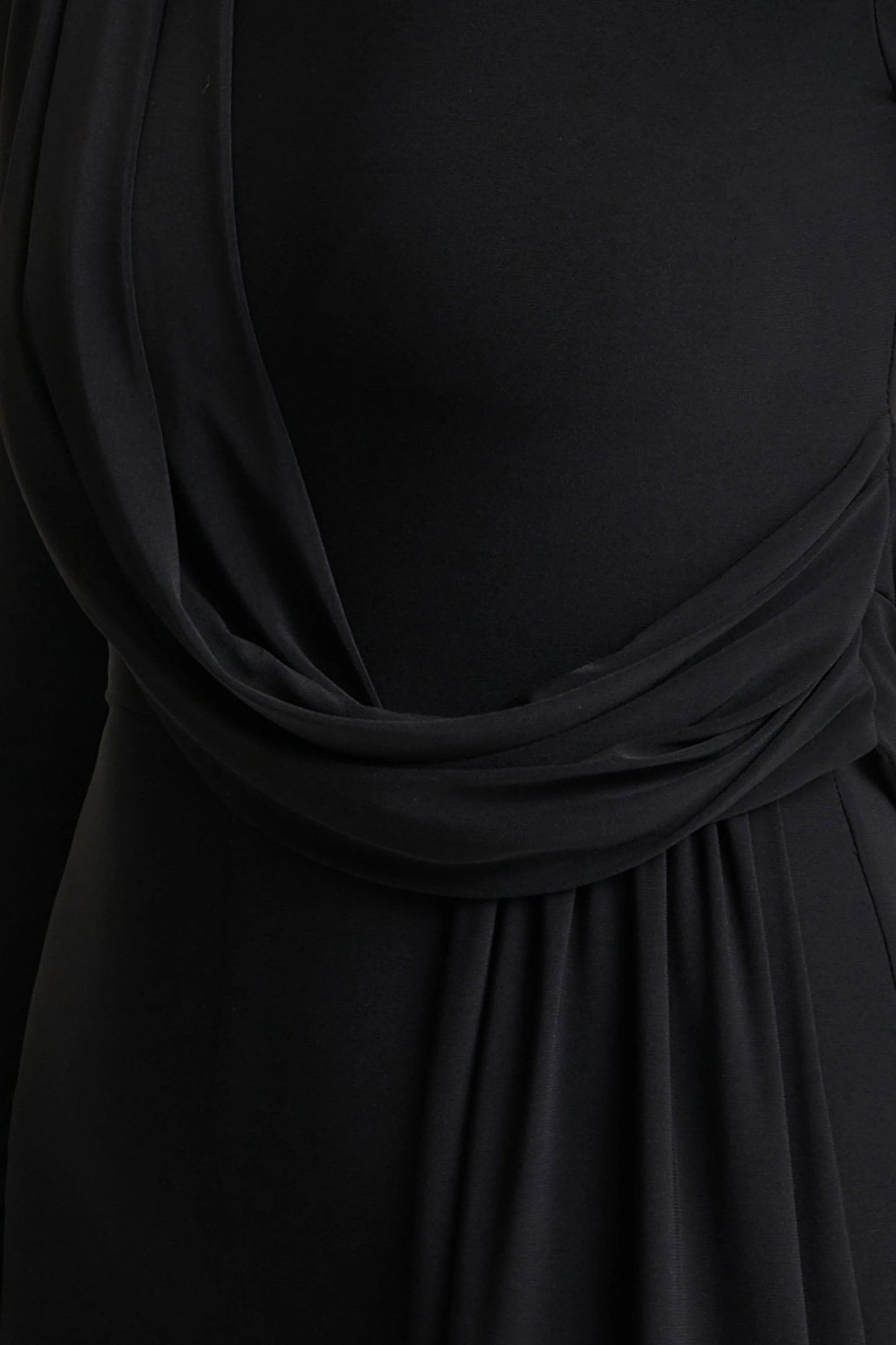 Havenna Black High-Neck Jumpsuit