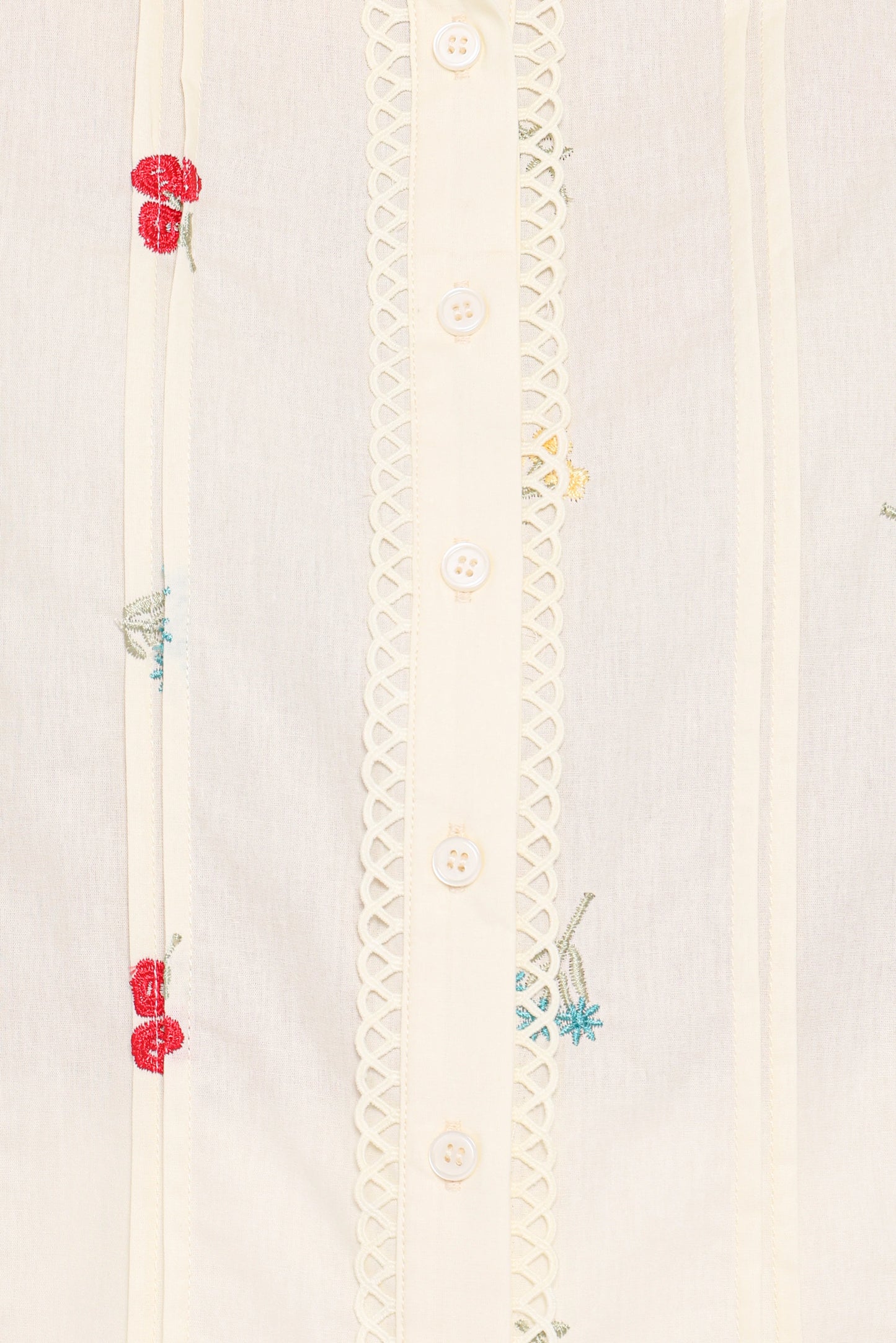 Lucile Embroidered Shirt - Light Yellow