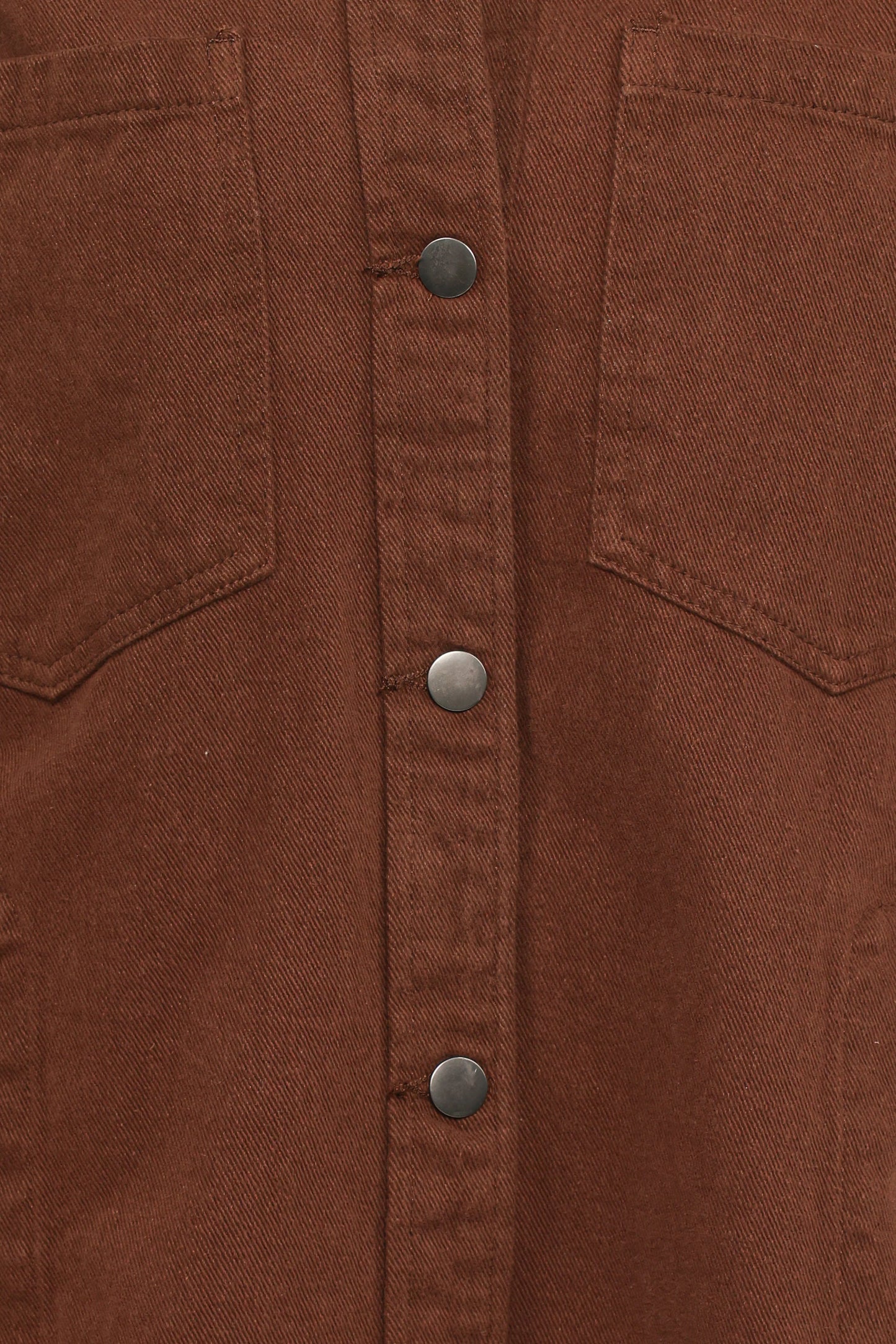 Toto Denim Shacket - Chocolate Brown