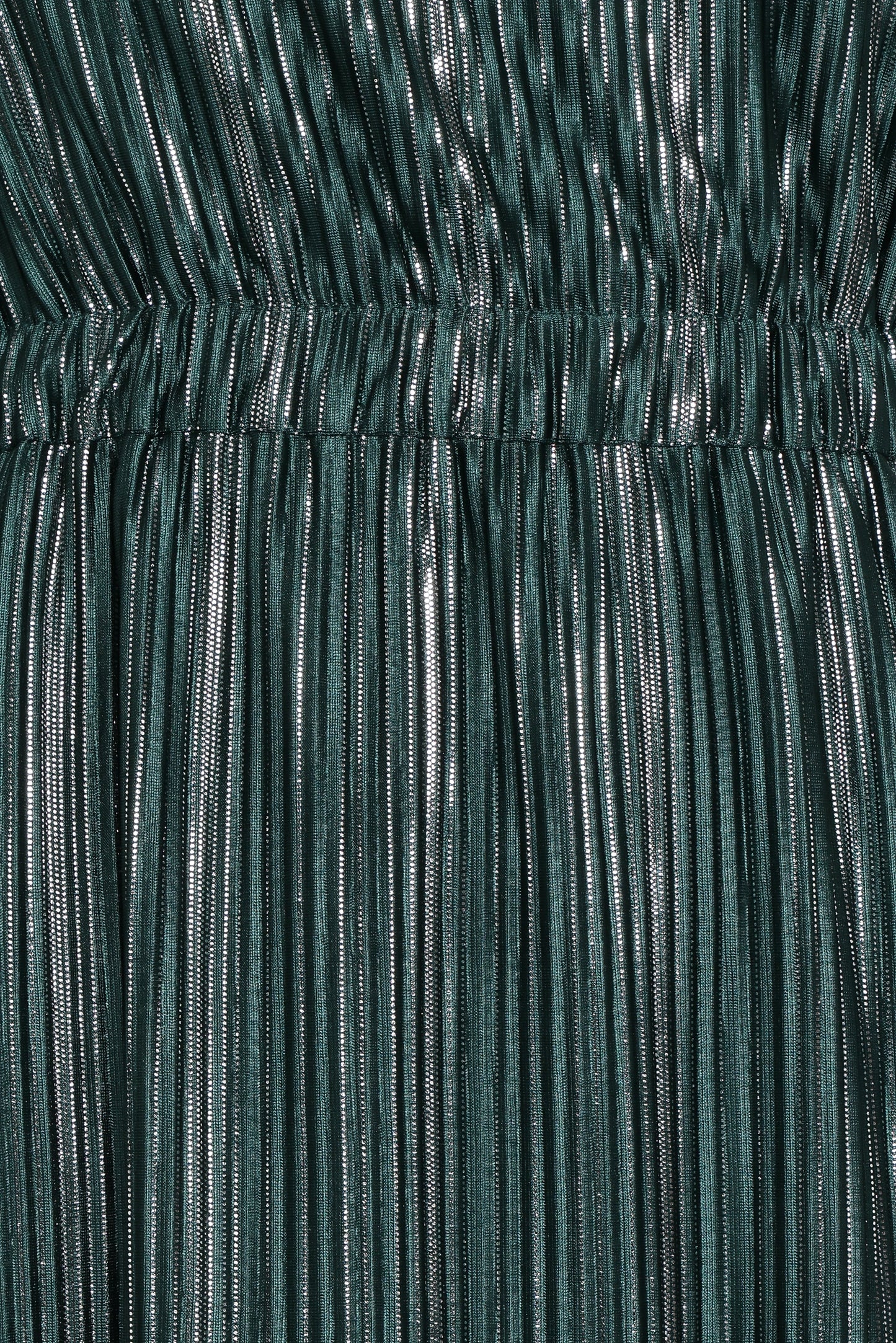 Pontee One Shoulder Pleated Midi Dress - Green
