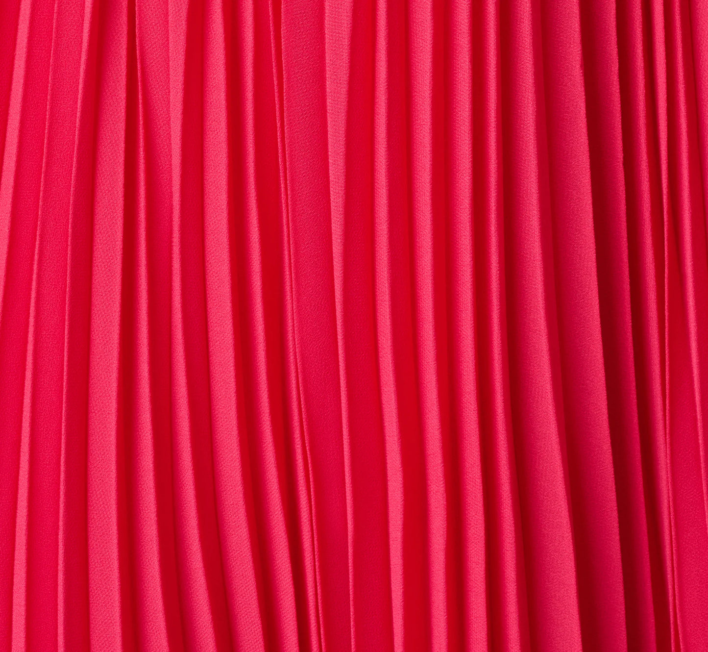 Pleated Chiffon Hardware Halter Gown In Pink Cherry