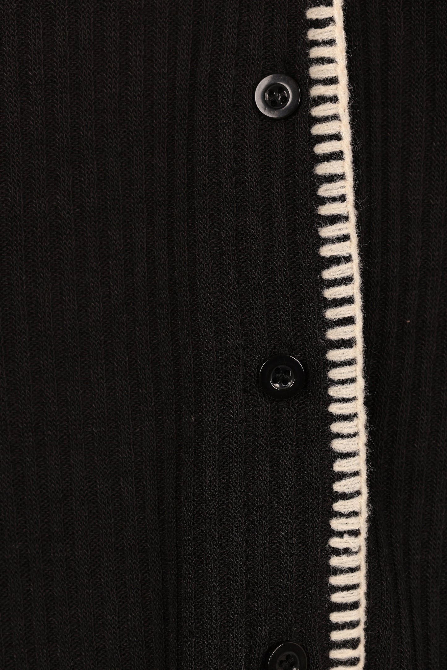 Essen Knit Shirt Set - Black Cream