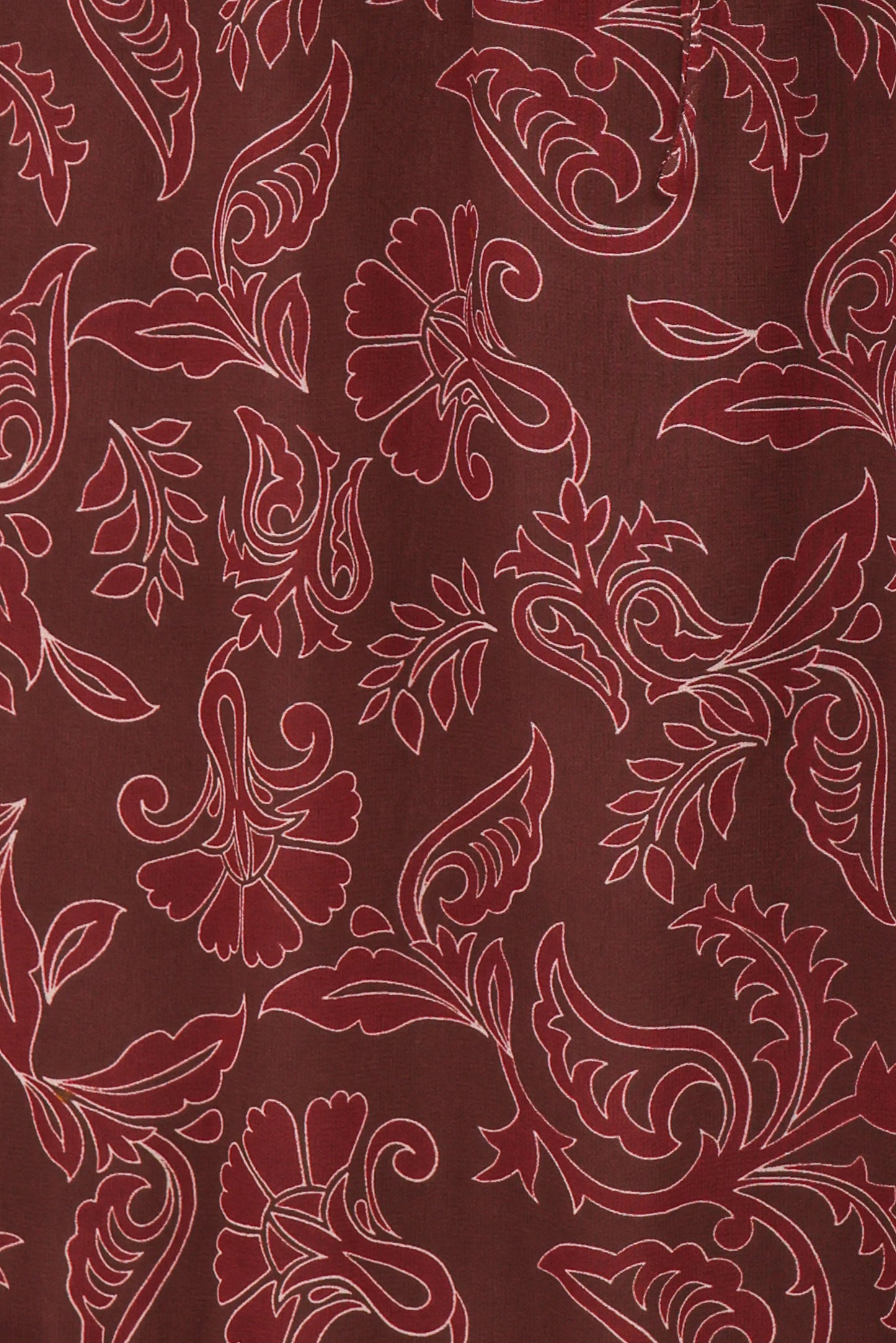 Keziah Long Sleeve Maxi Dress - Burgundy Paisley