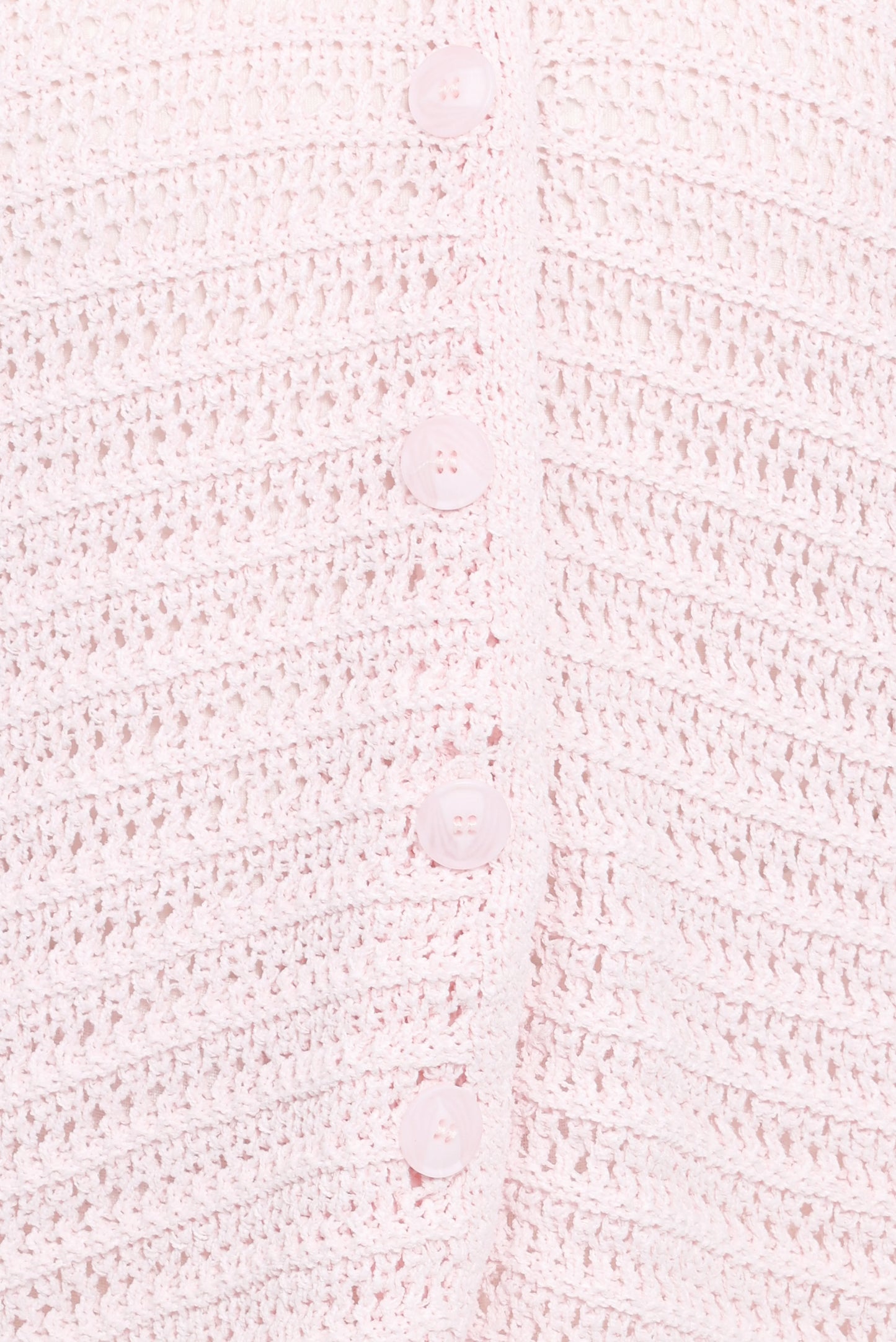 Lyra Large Collar Cardigan - Pale Pink