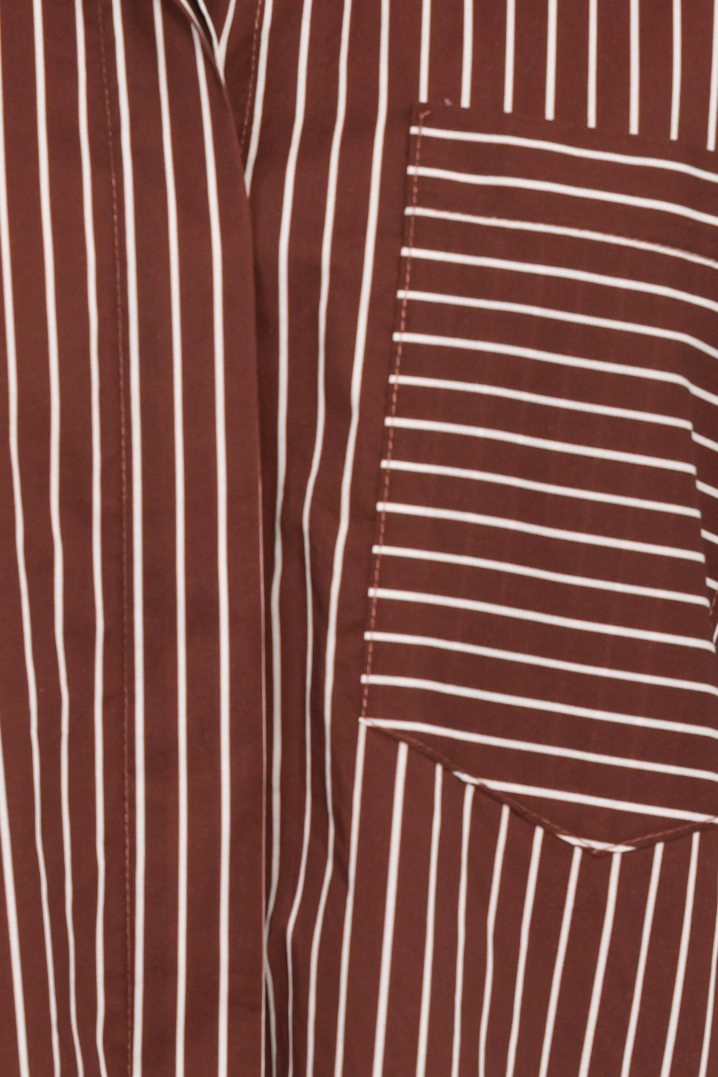 Darya Shirt - Chocolate Stripe