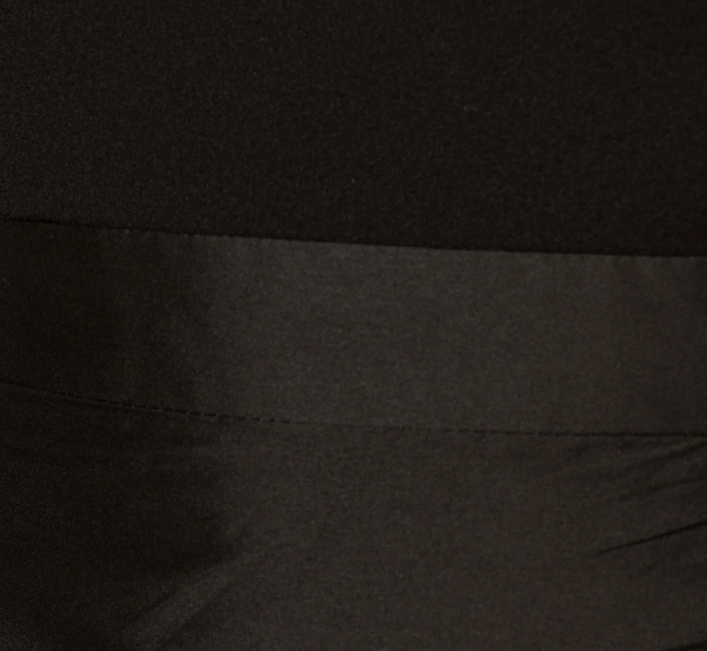 Crepe Combo Taffeta Dress In Black