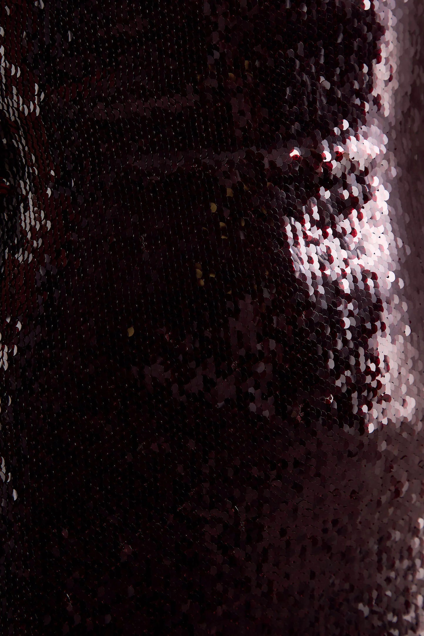 Lenor Burgundy Plunge-Neck Maxi Dress