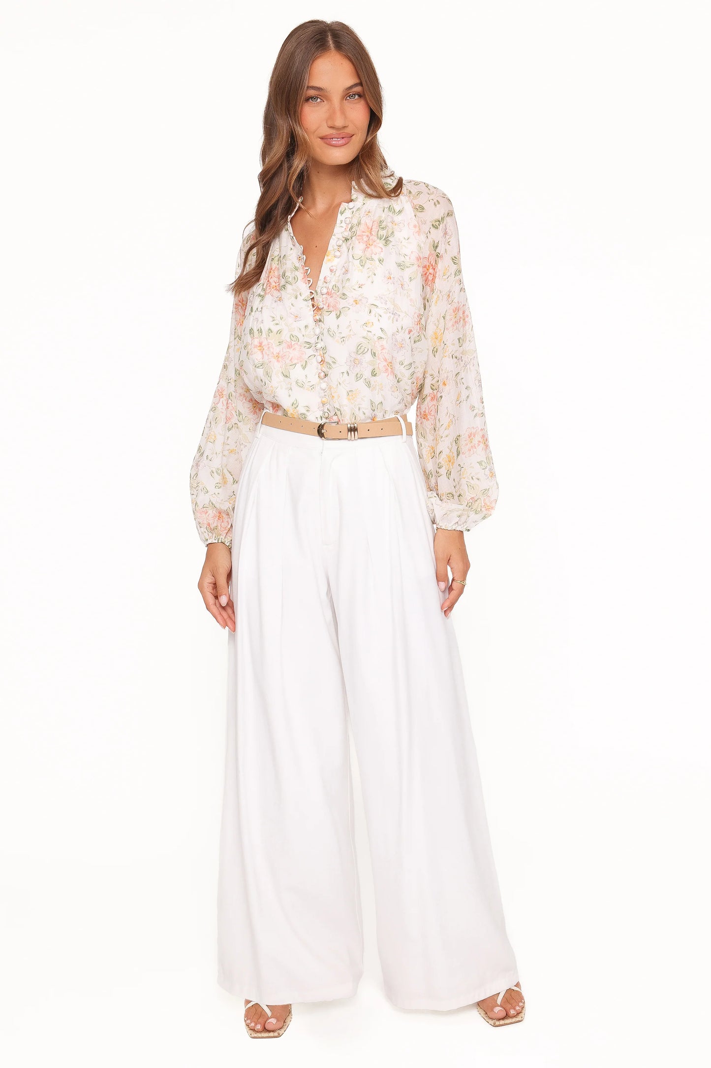 Marni Top -  White Multi Floral