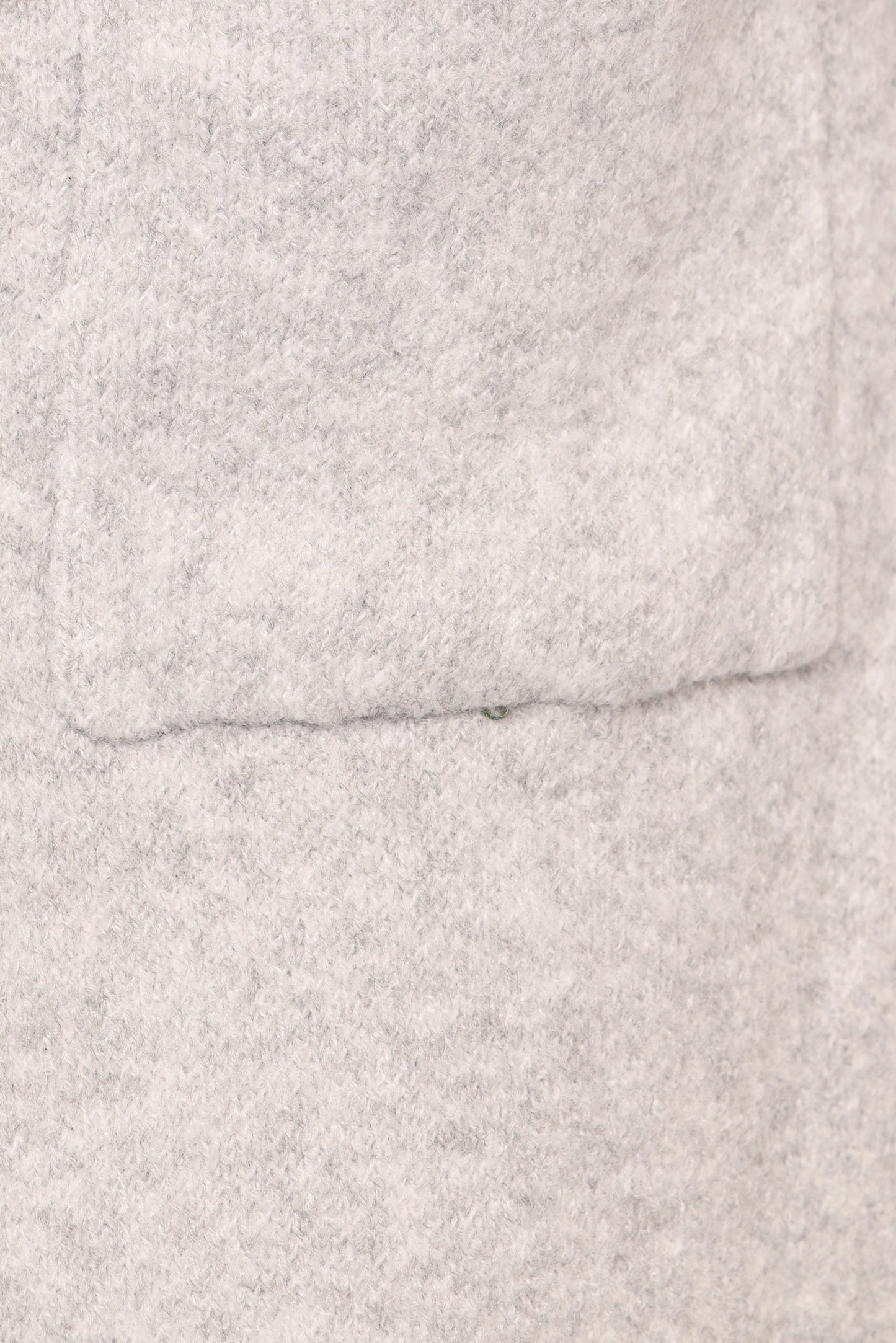 Katia Contrast Trim Coatigan - Light Grey