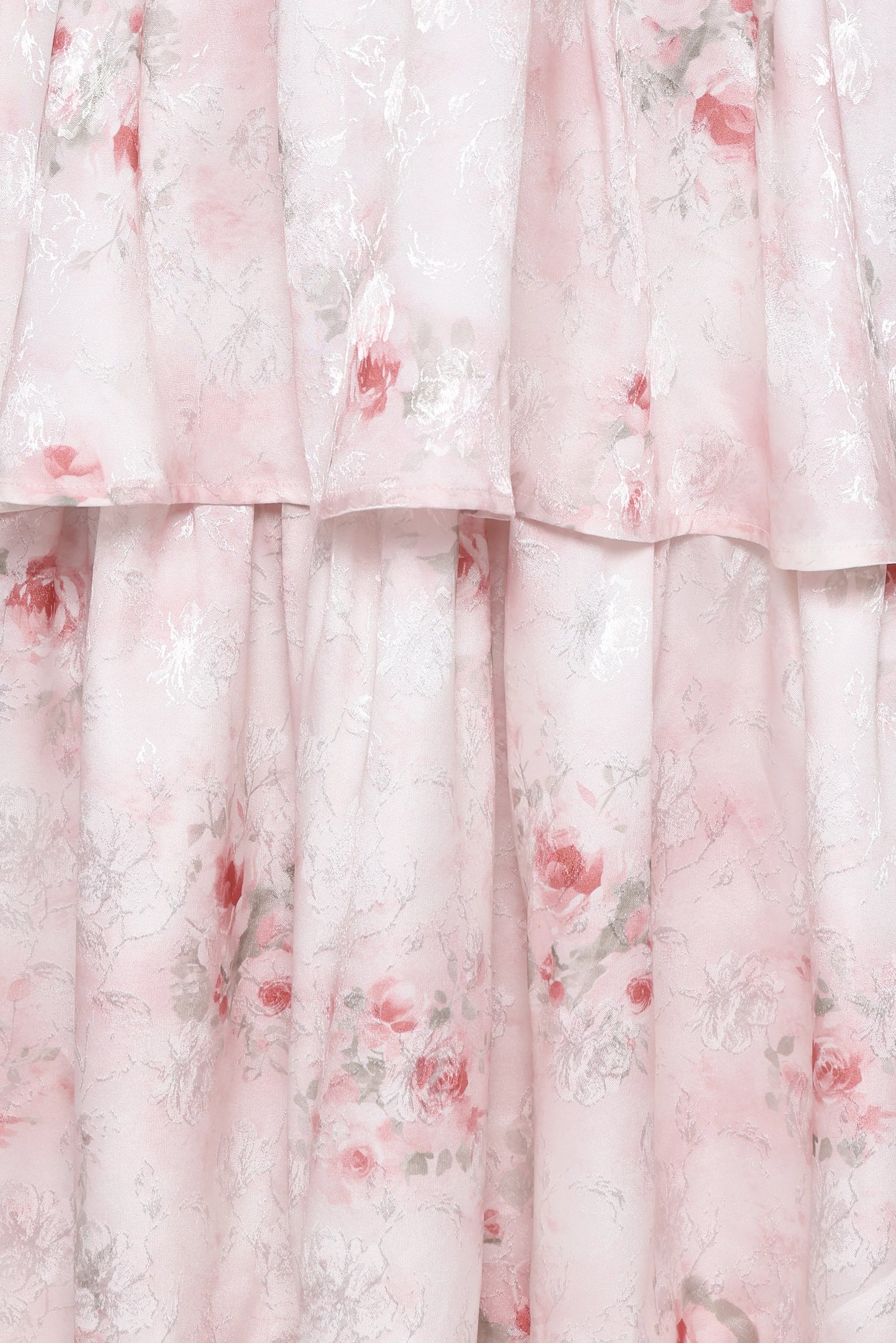 Natarsha Maxi Dress - White Pink Floral