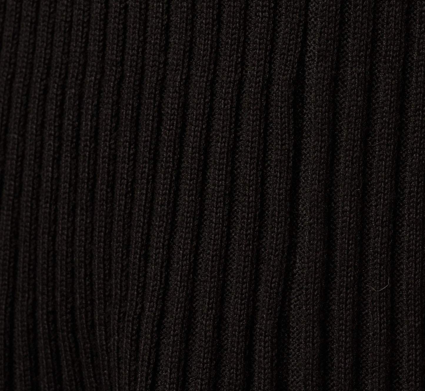 Flutter Sleeve Ribbed Cable Midi Dress In Black