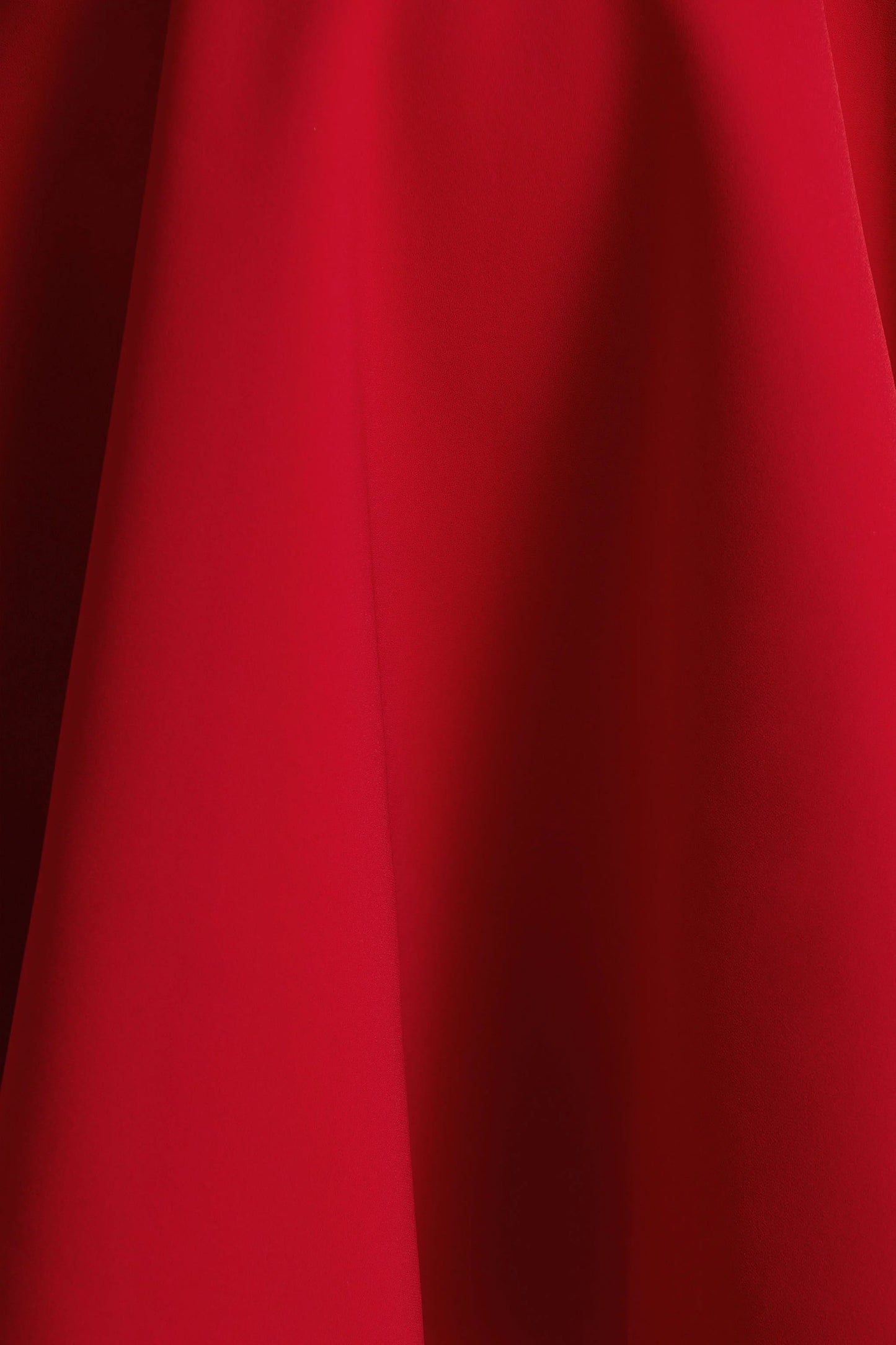 Astonish Red Long-Sleeve Embellished Square-Neck Mini Dress With Volume Skirt