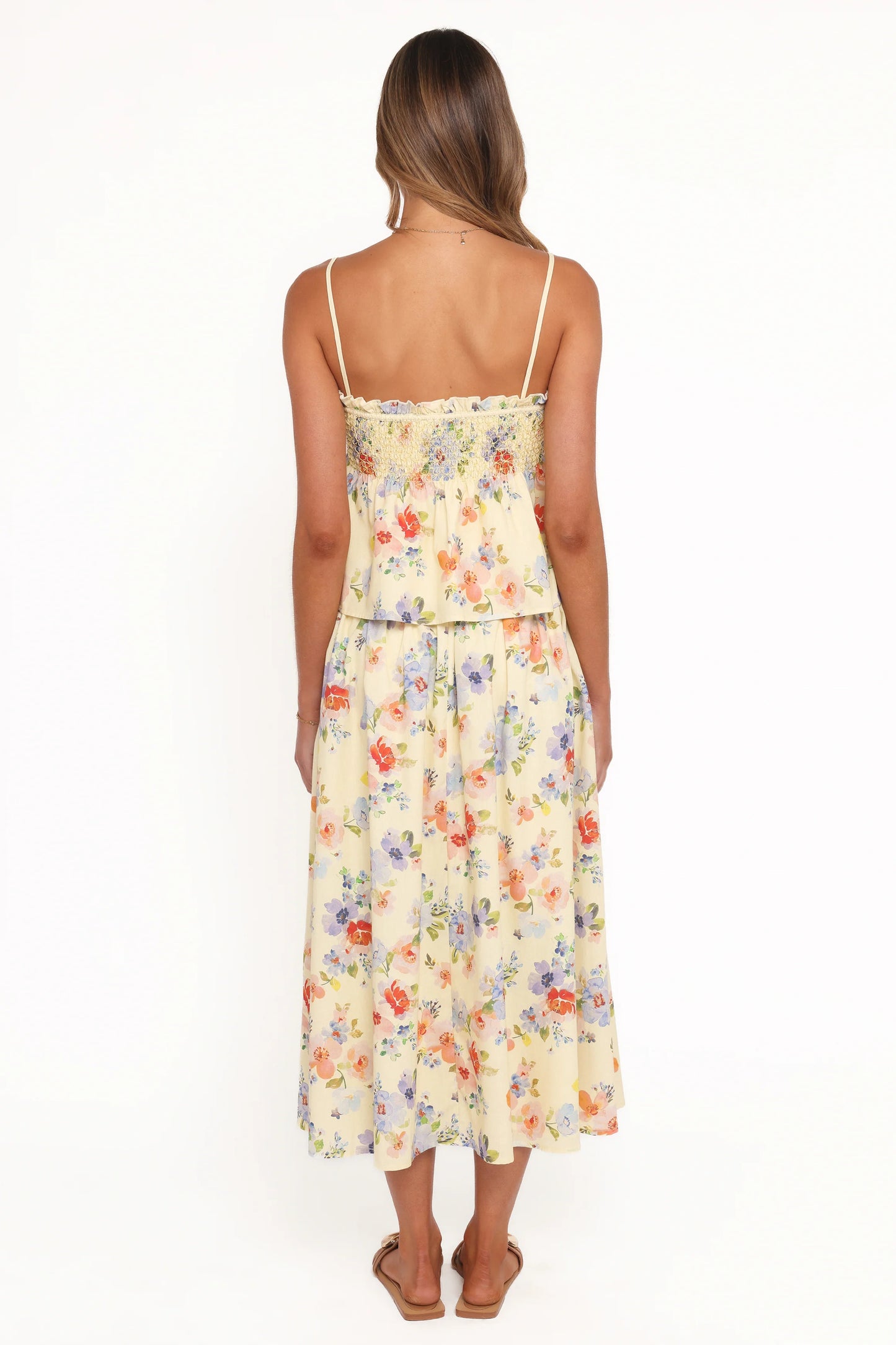 Saskia Maxi Skirt - Lemon Floral
