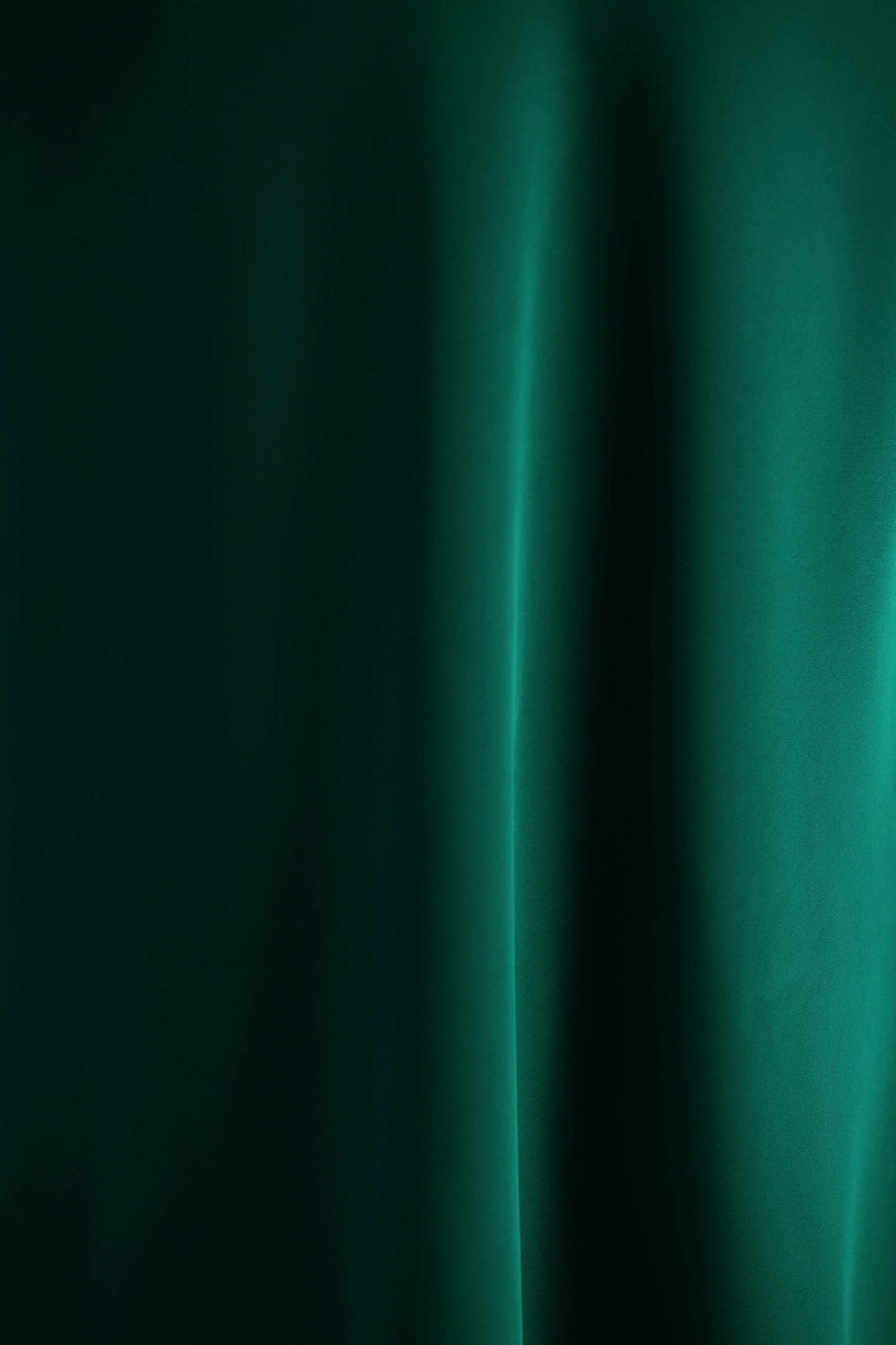 Celina Bottle Green Satin High-Neck Maxi Dress