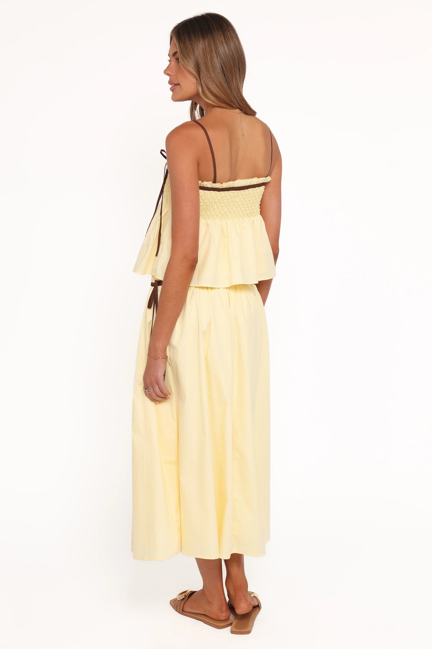 Orielle Maxi Skirt - Lemon