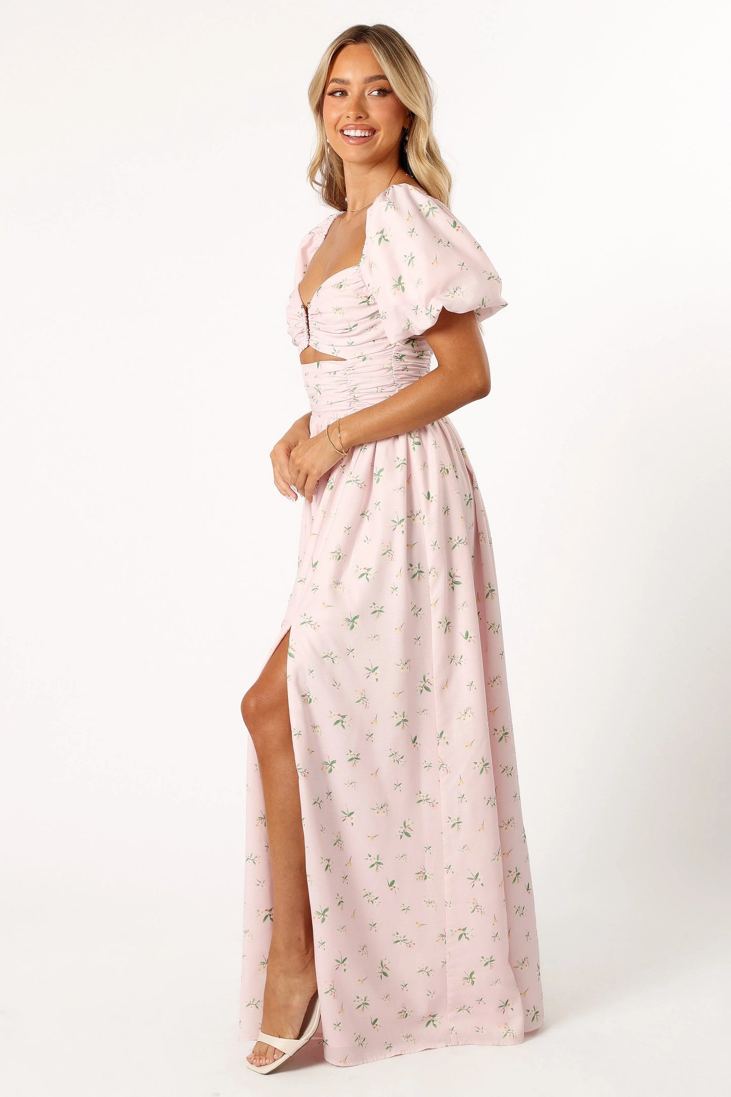 Chloe Puff Sleeve Dress - Chloe Print