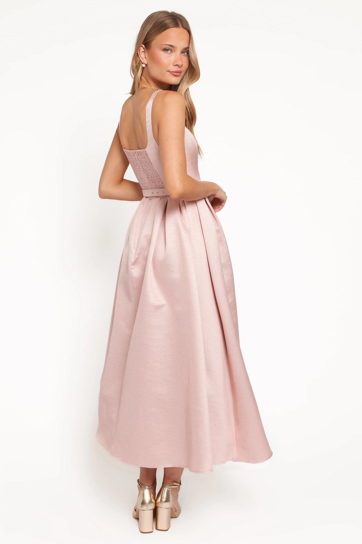 Augustine Midi Dress - Dusty Pink