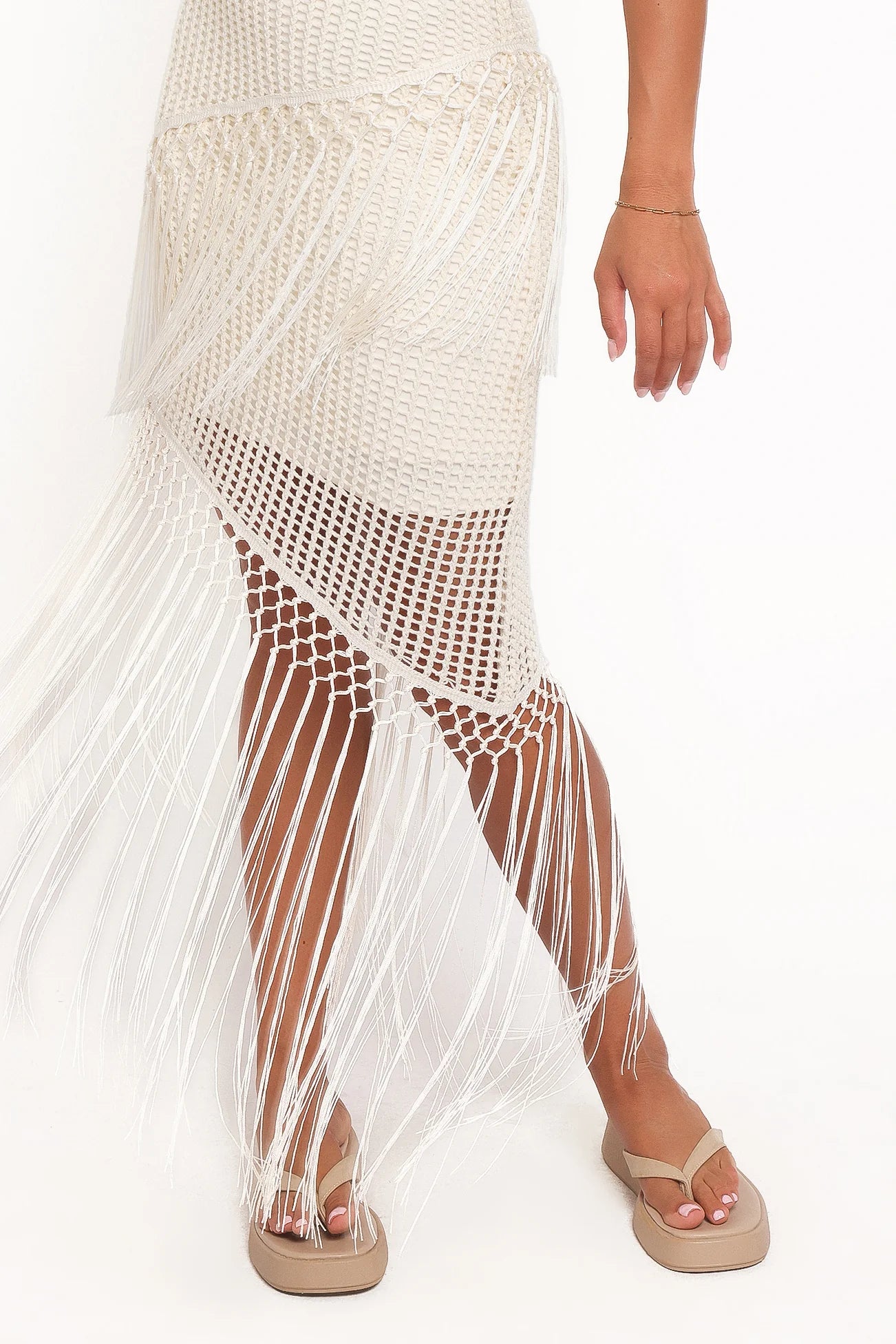 Adella Midi Dress - Natural