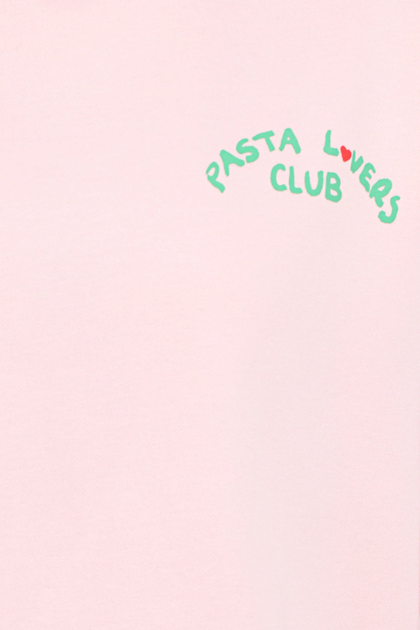 Pasta Lovers Club Graphic Sweater - Pink