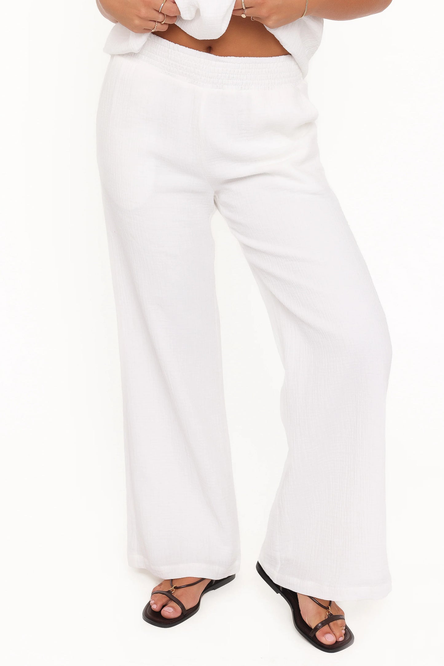 Olivia Pant Set - White