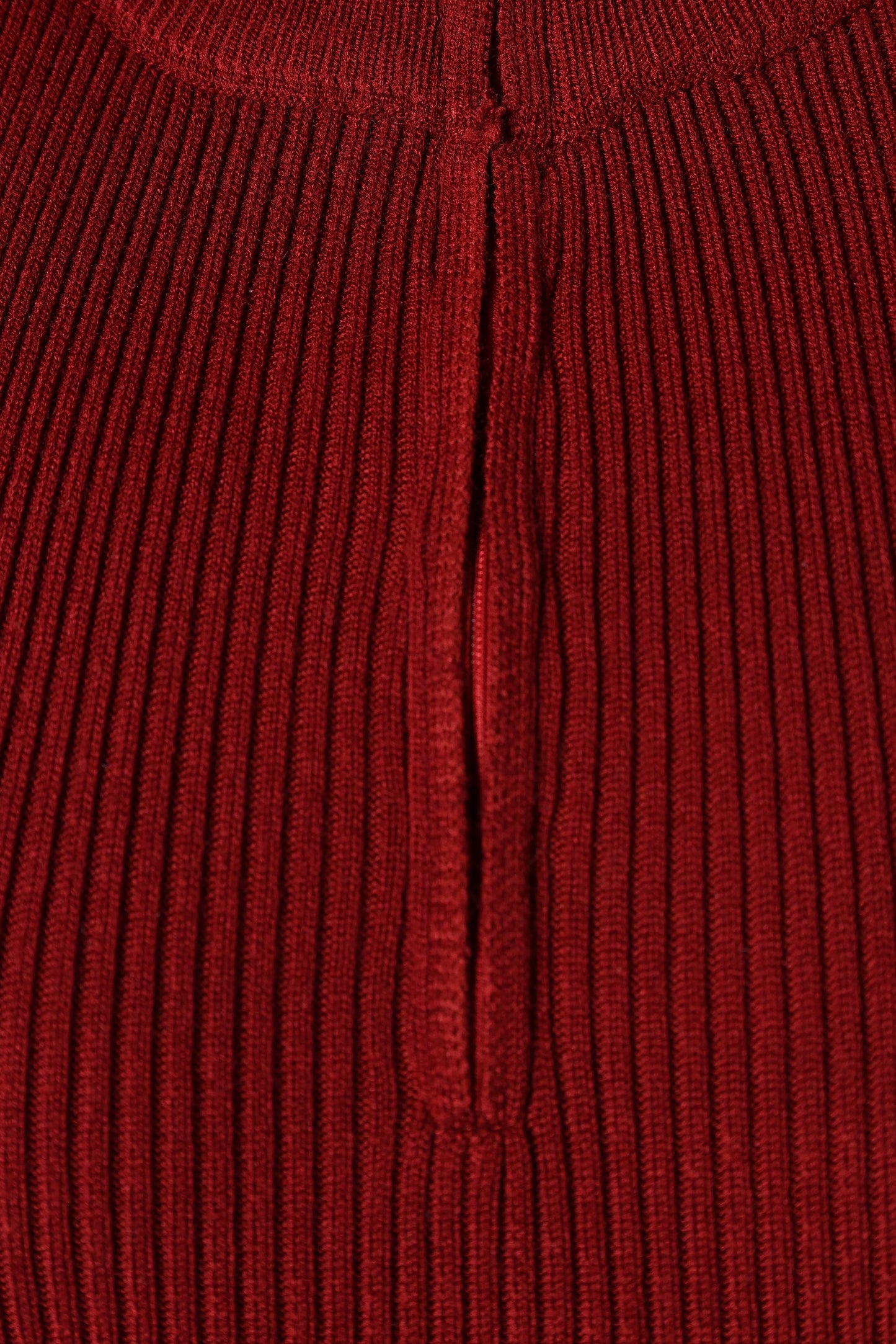 Renee High Neck Midi Dress - Red