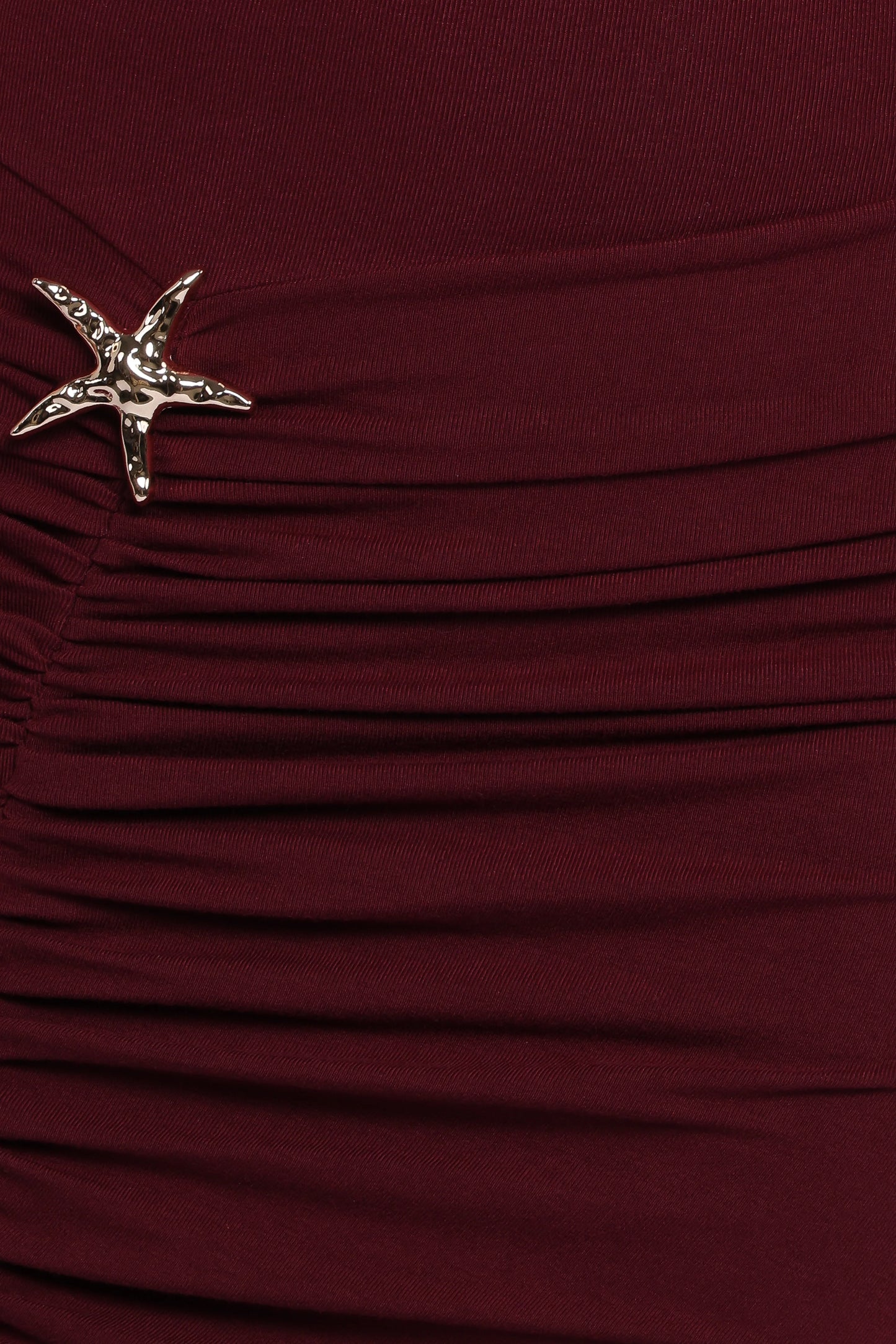 Sandara Off Shoulder Maxi Dress - Burgundy