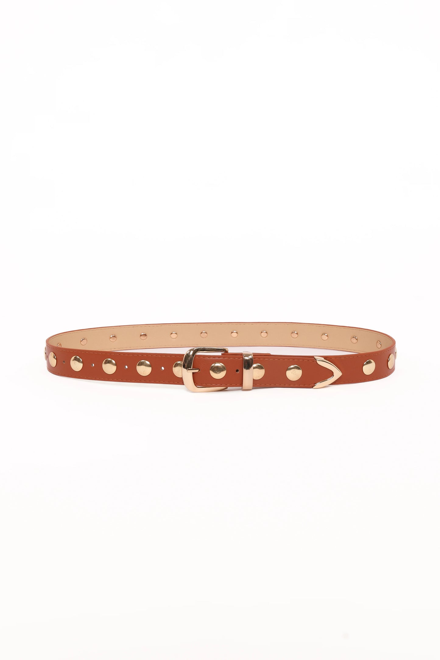 Dallas Studded Belt - Tan