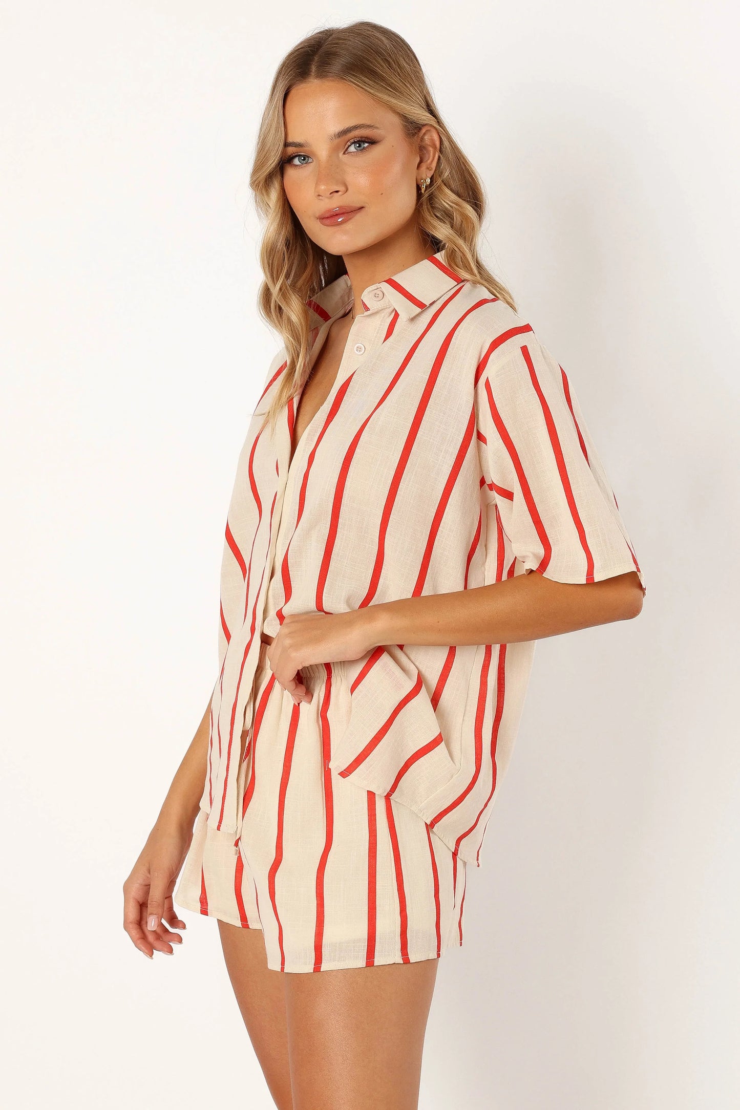 Myles Short Set - Red Stripe