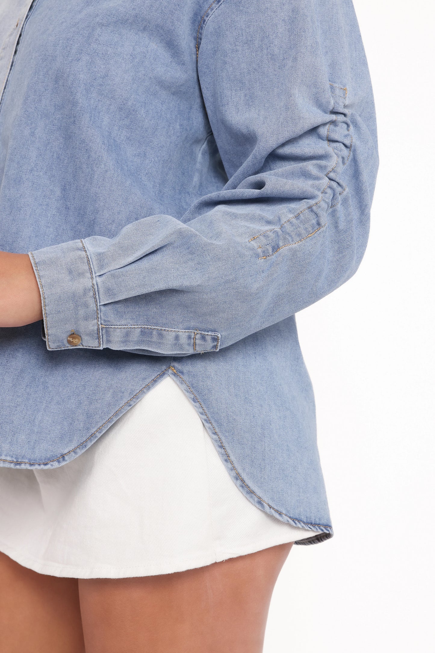 Antonella Denim Shirt - Denim Blue