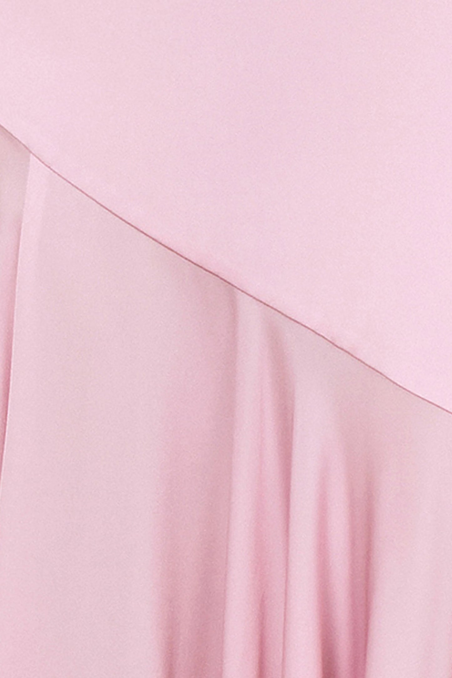 Luscious Light Pink High-Neck Maxi Dress With Drop-Waist And Bow Detail