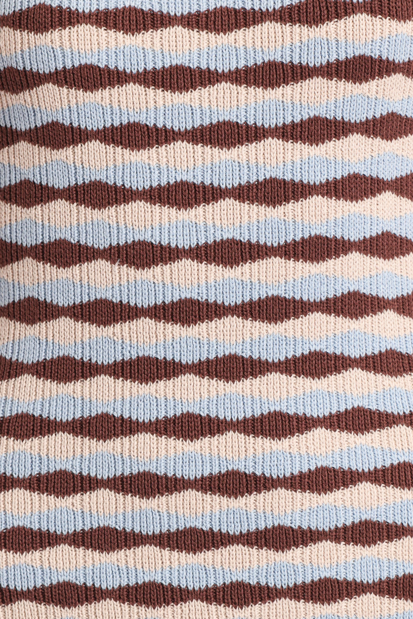 Elfrida Knit Mini Dress - Blue/Brown