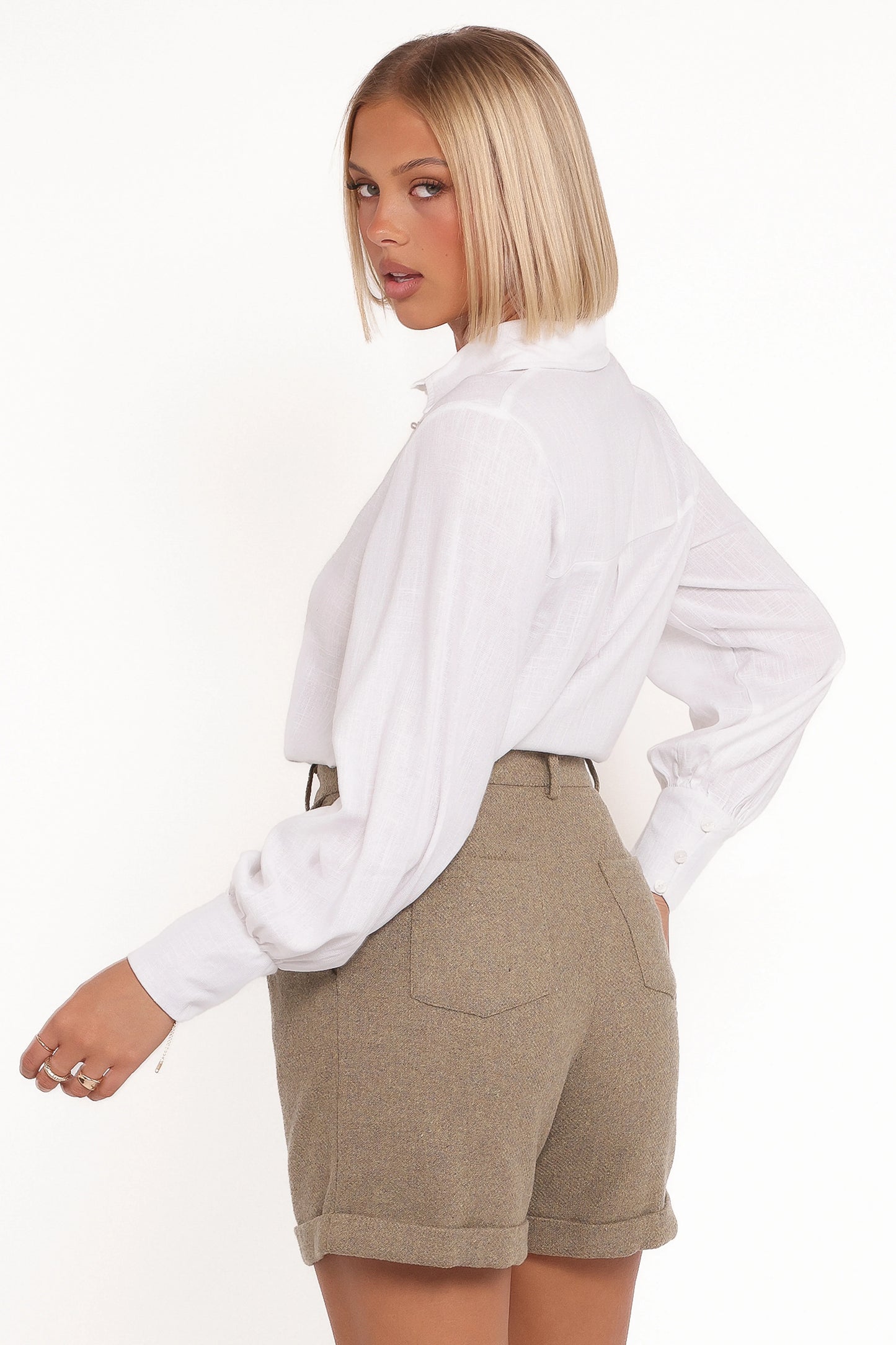 Briggs Long Sleeve Shirt - White