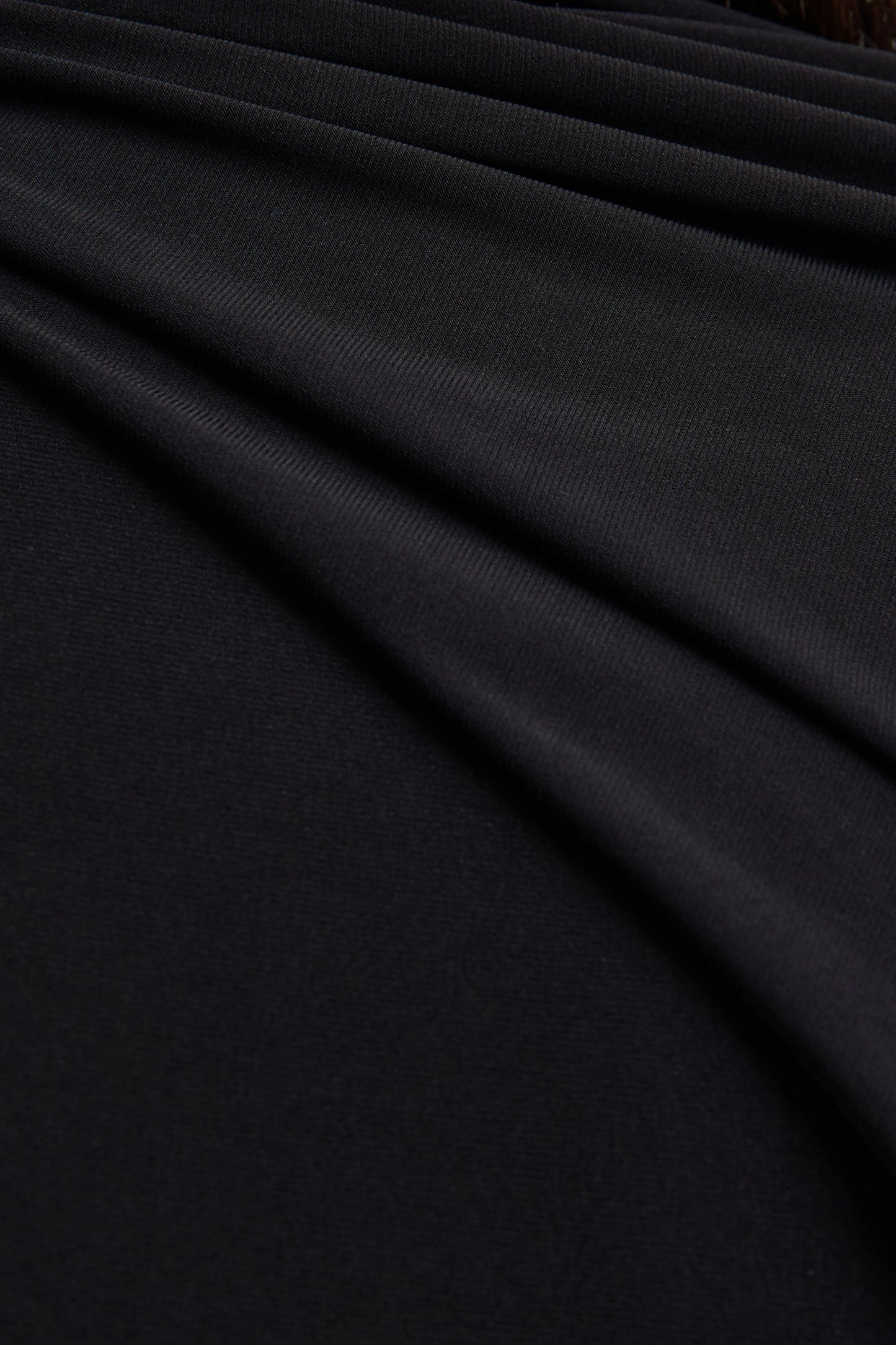 Seema Black High-Neck Jumpsuit With Cape