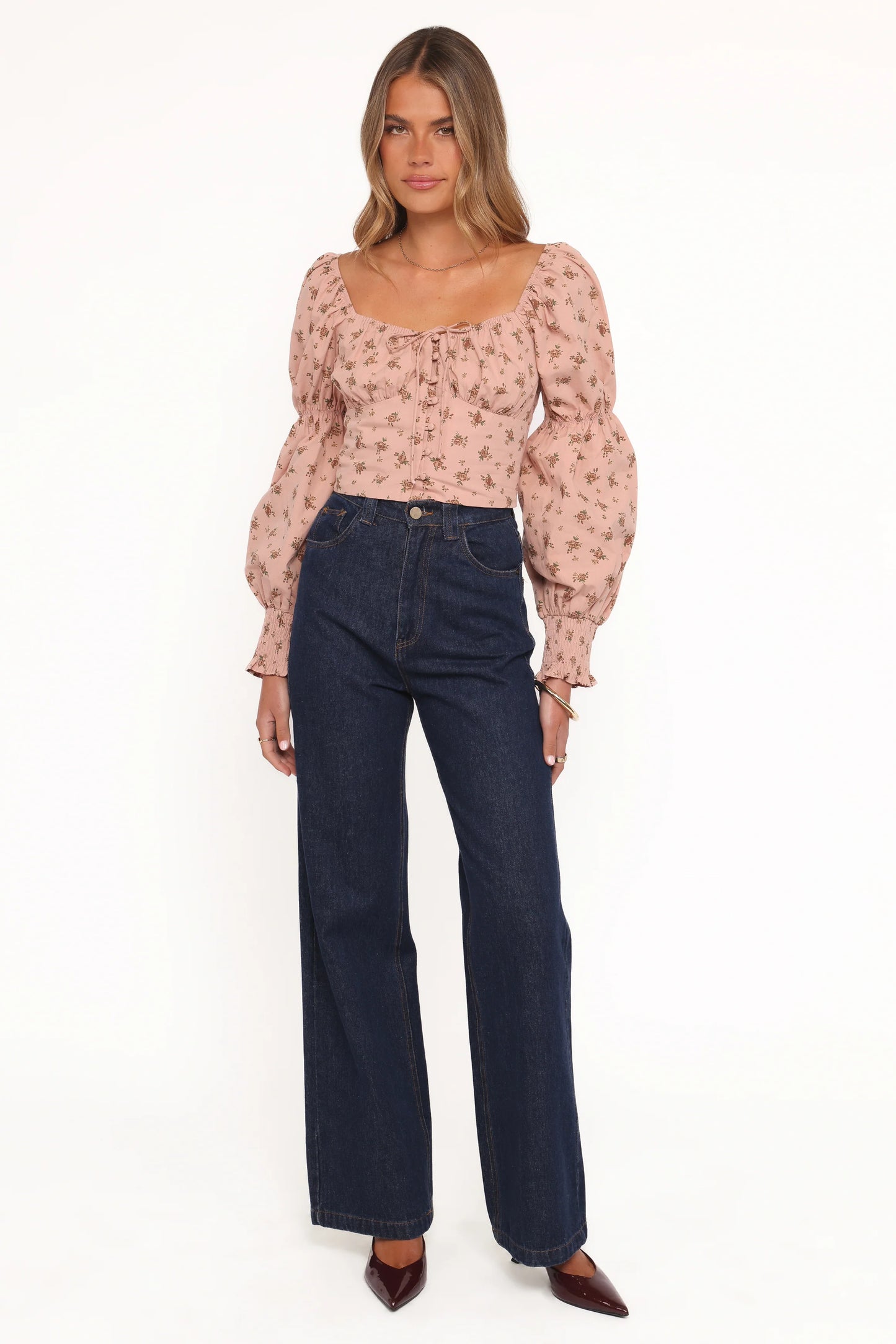 Charlene Top - Pink Floral