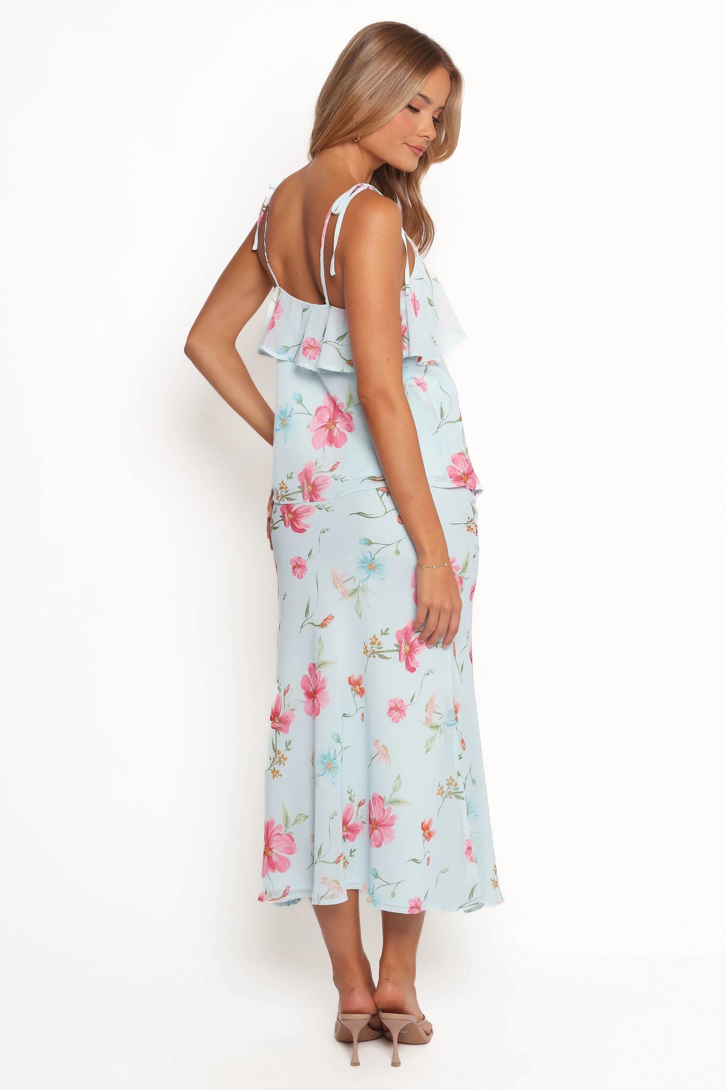 Valeria Skirt Set - Blue Floral