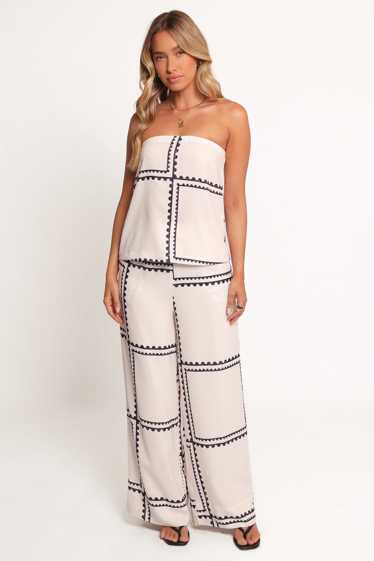 Ezra Pant Set - White