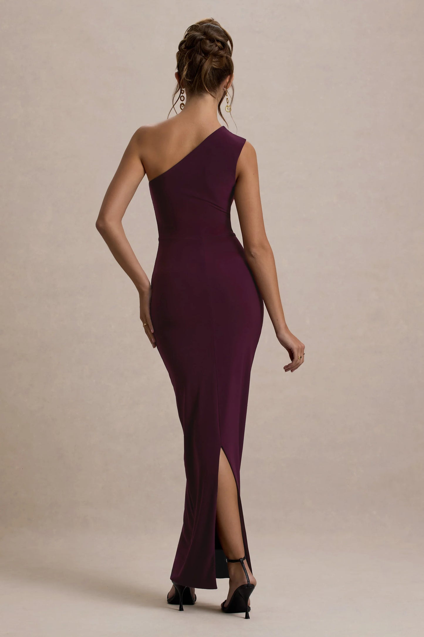 Dalarie Port One-Shoulder Gathered Maxi Dress