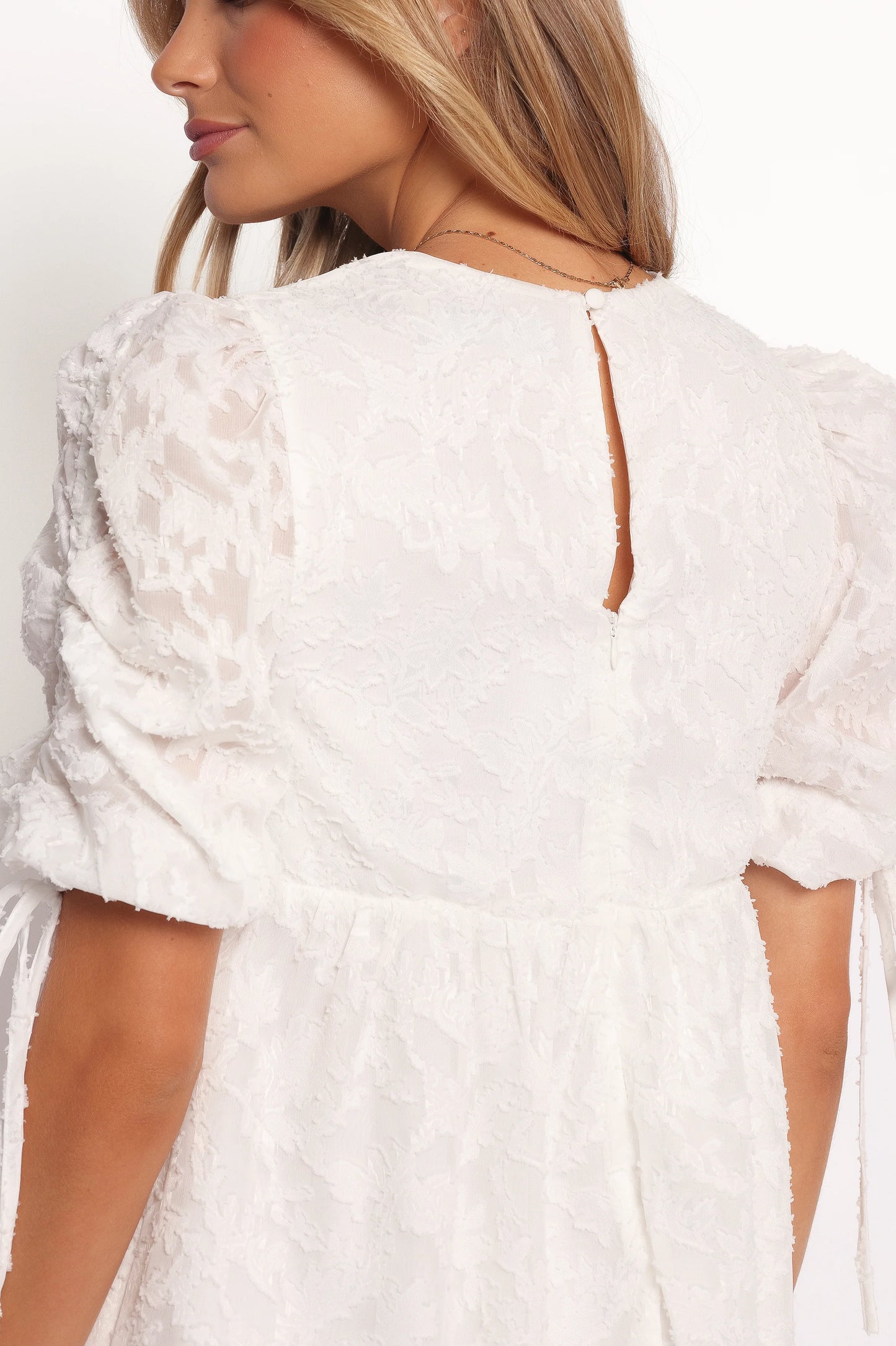 Giselle Mini Dress - White Floral