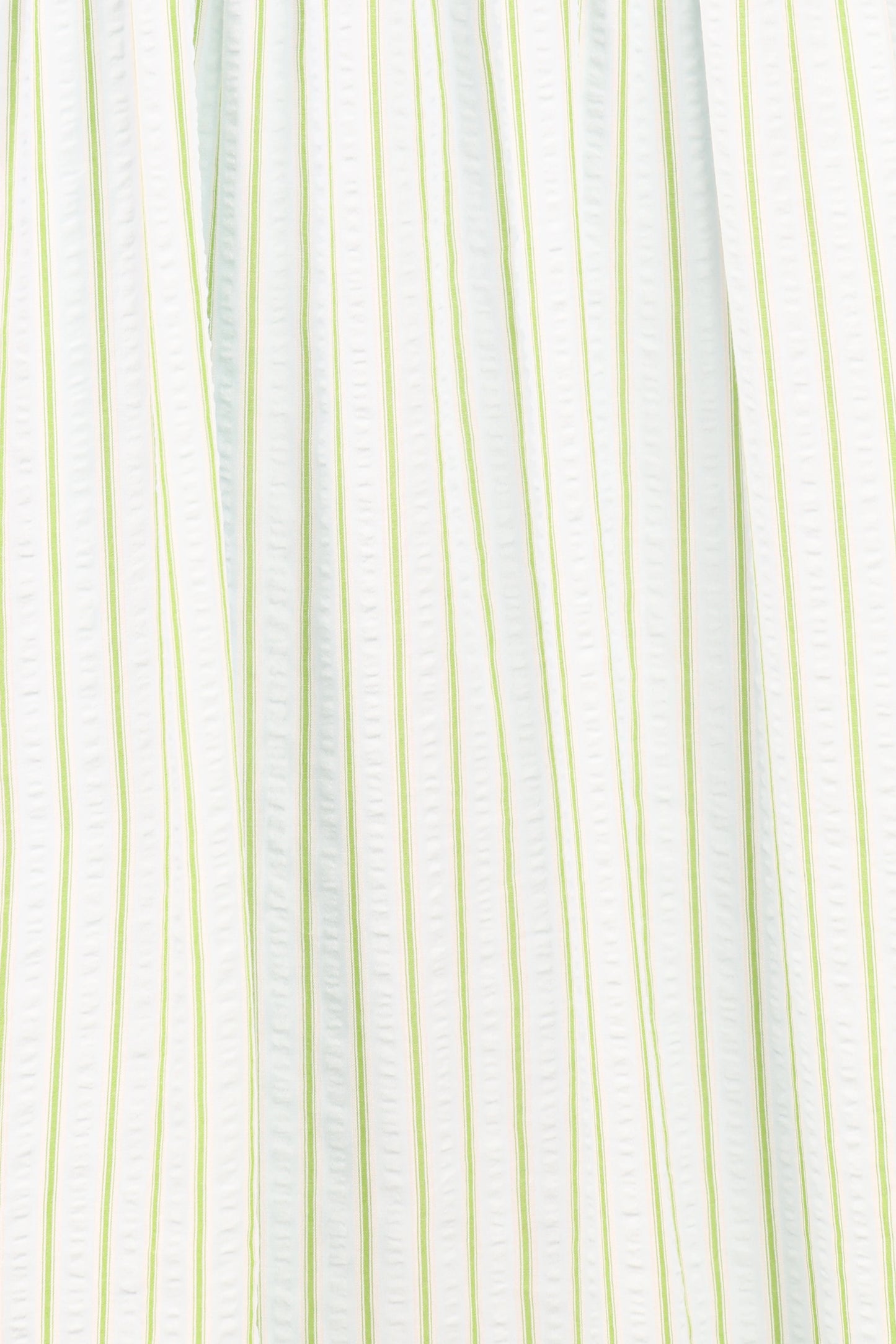 Ronnie Short Sleeve Midi Dress - Green Blue Stripe