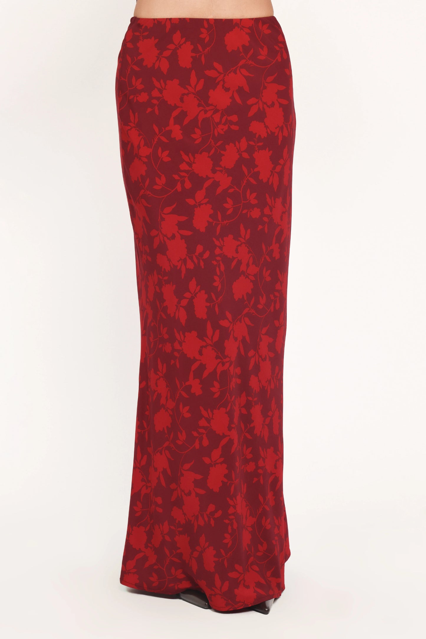 Velman Skirt - Burgundy Floral