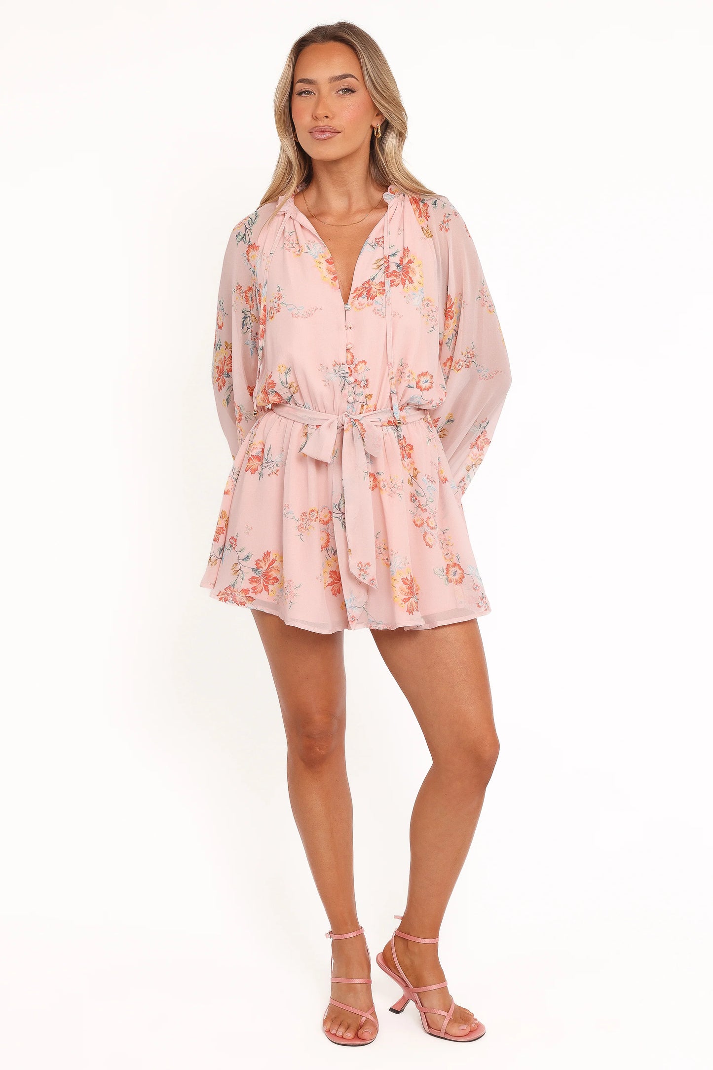 Michelle Romper - Paisley Peach