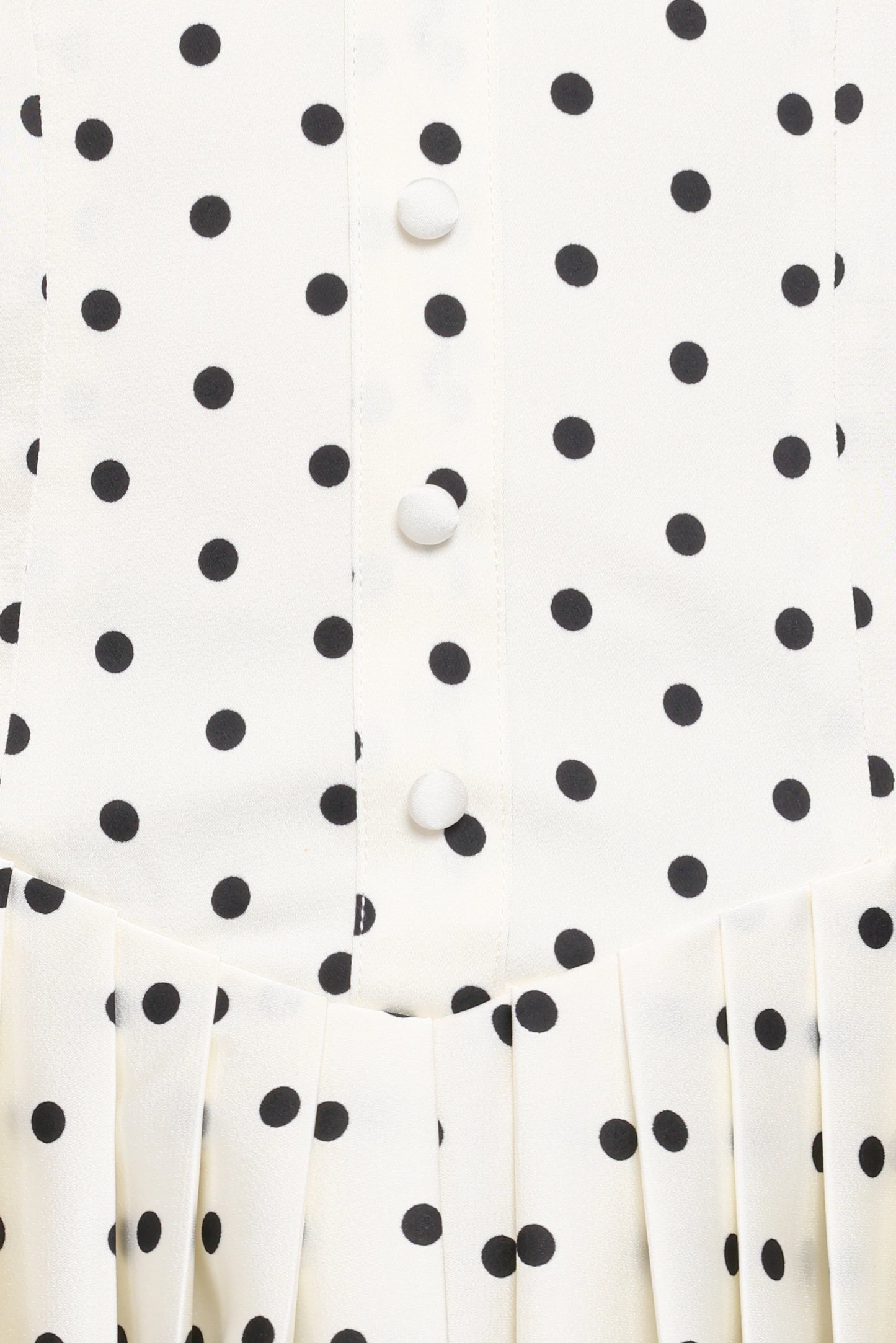 Marlie Off Shoulder Mini Dress - Cream Polka Dot